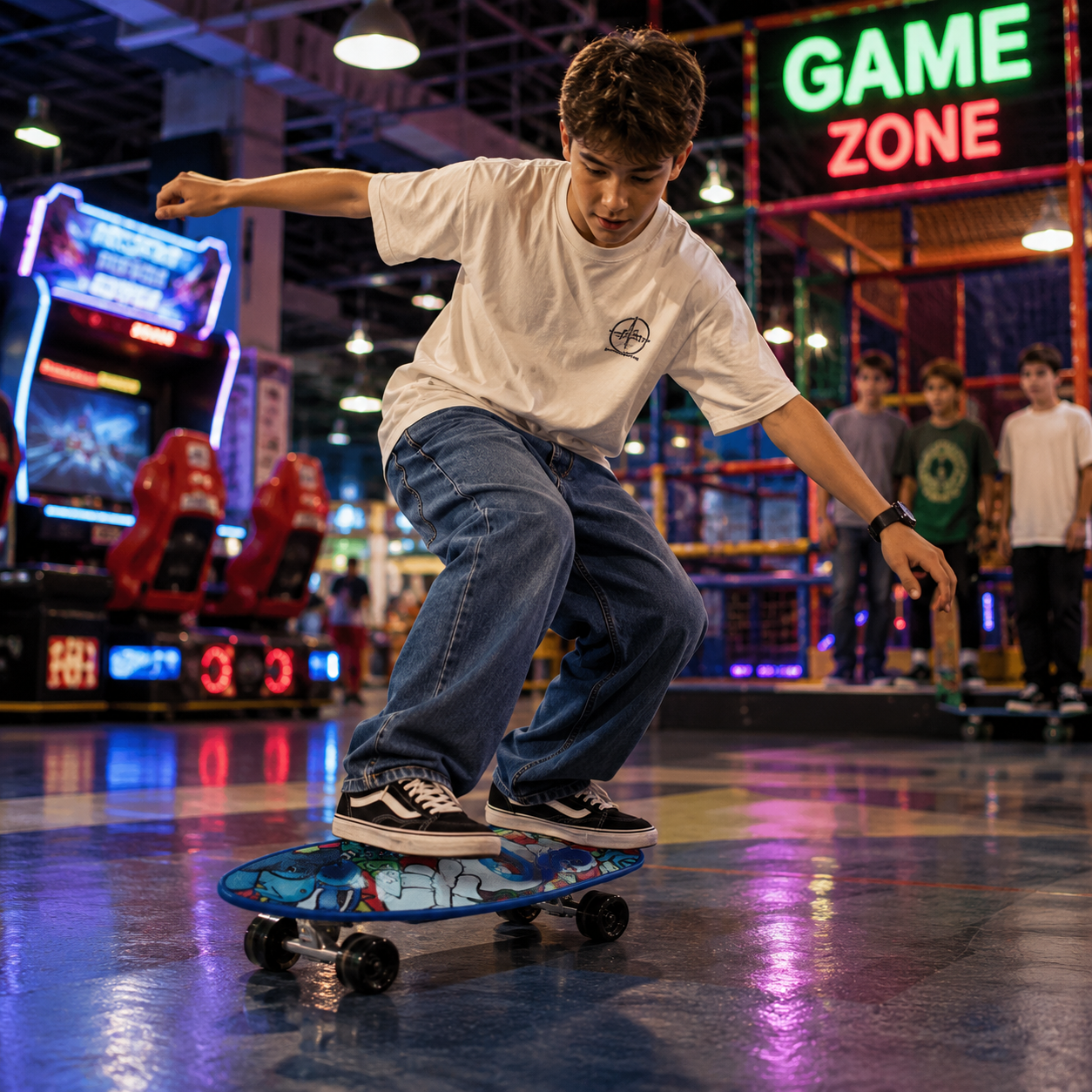 Skate Penny Cruiser Patineta Full Color Ruedas Led Niños-3