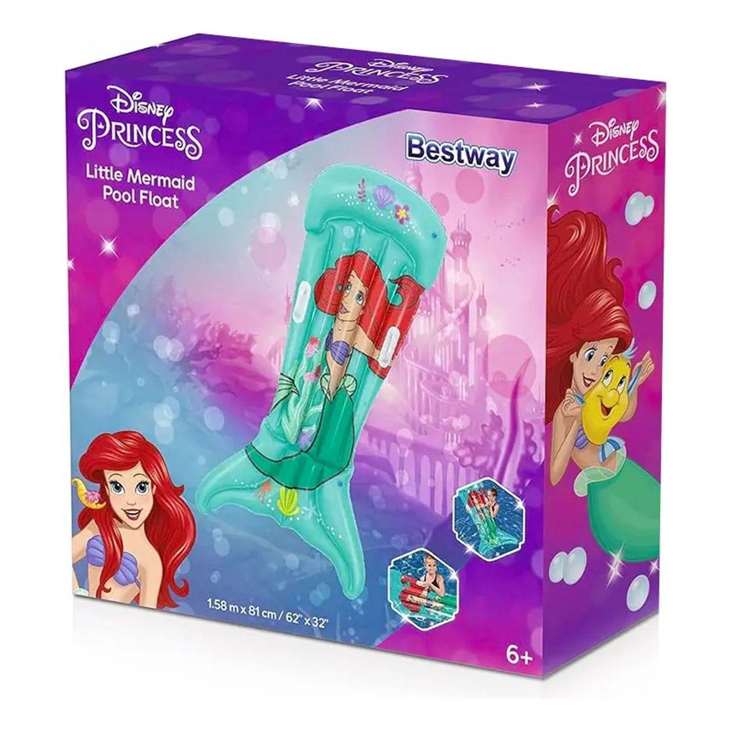 Flotador Colchoneta Tumbona La Sirenita Ariel Bestway 9101f-5
