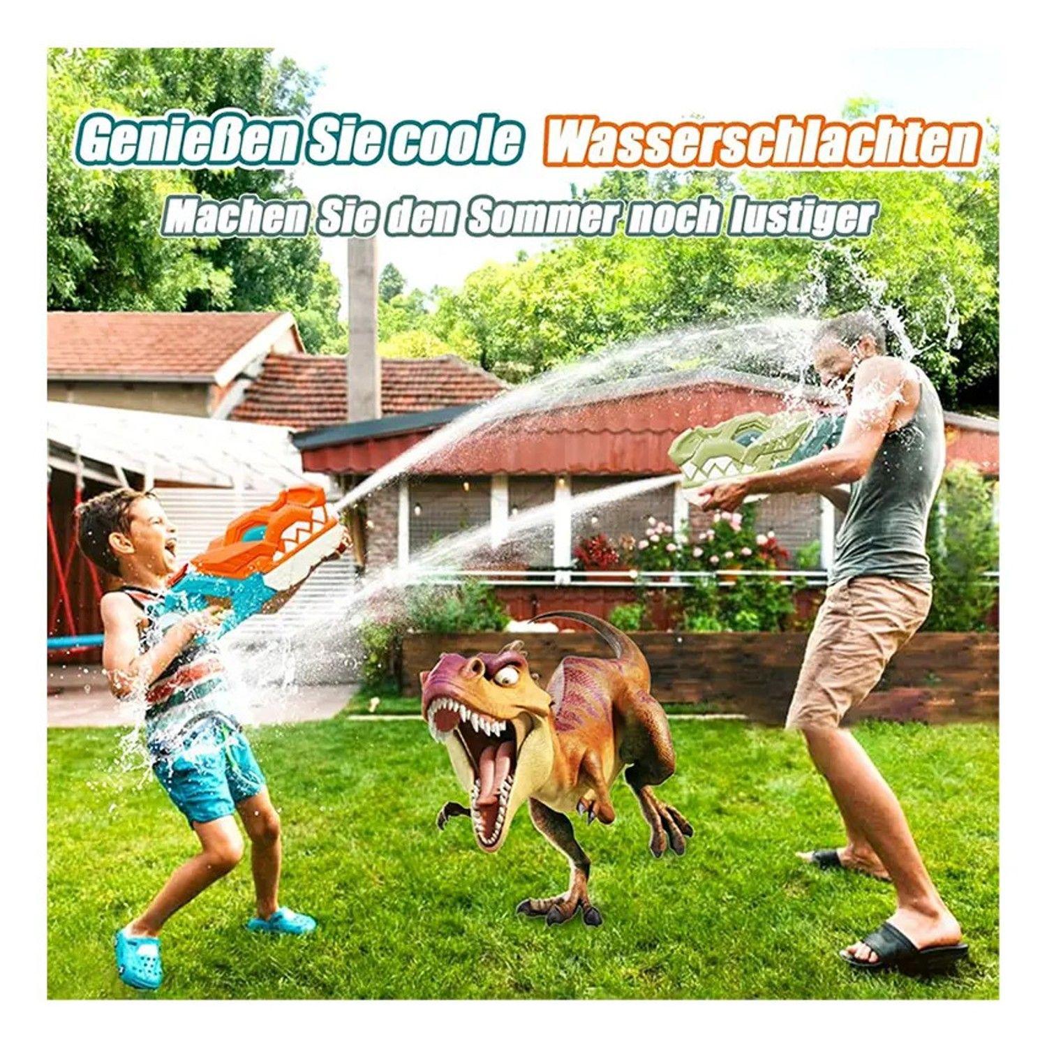 Pistola Lanza Agua Dinosaurio Niños Juguete Piscina Verano-4