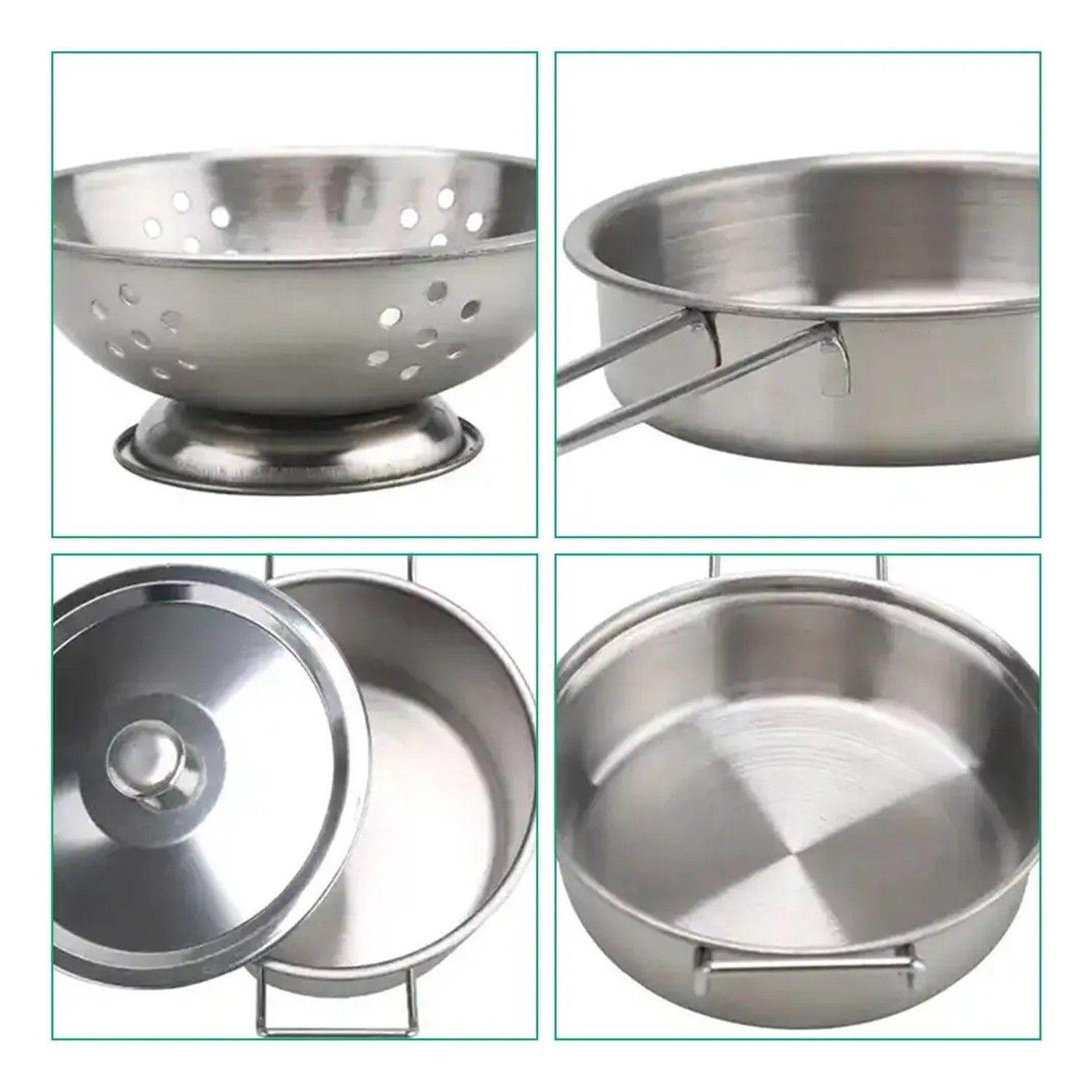 Set Juego De Ollas Y Utensilios Cocina Infantil Juguete Niña-2