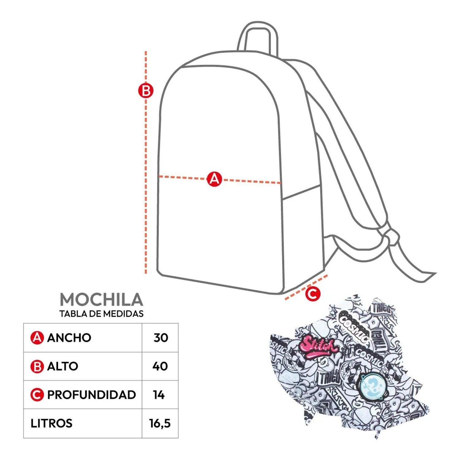 Mochila Stitch Escolar Disney Original Infantil Diseños-3
