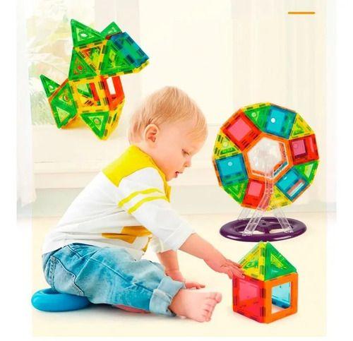 Juguete Magnético 70 Piezas Bloques Destreza Habilidad Niños -3