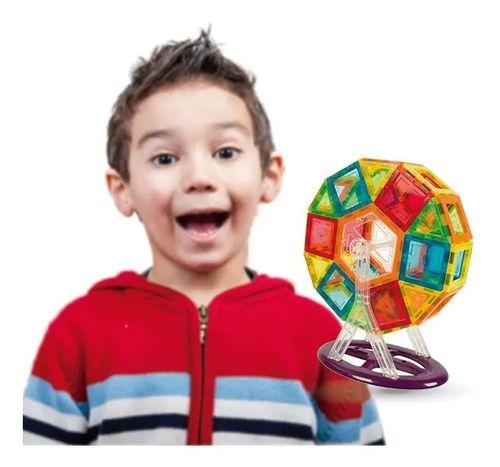 Juguete Magnético 70 Piezas Bloques Destreza Habilidad Niños -4
