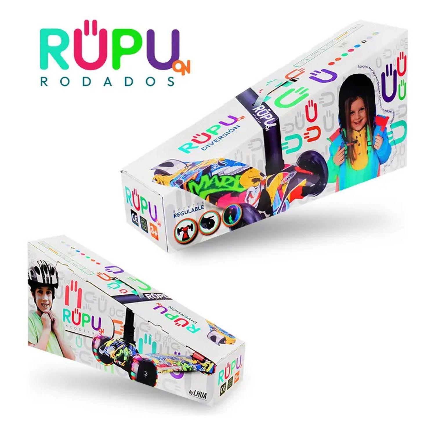 Scooter Monopatin Rupu Style Niñas Regulable Ruedas Led-3