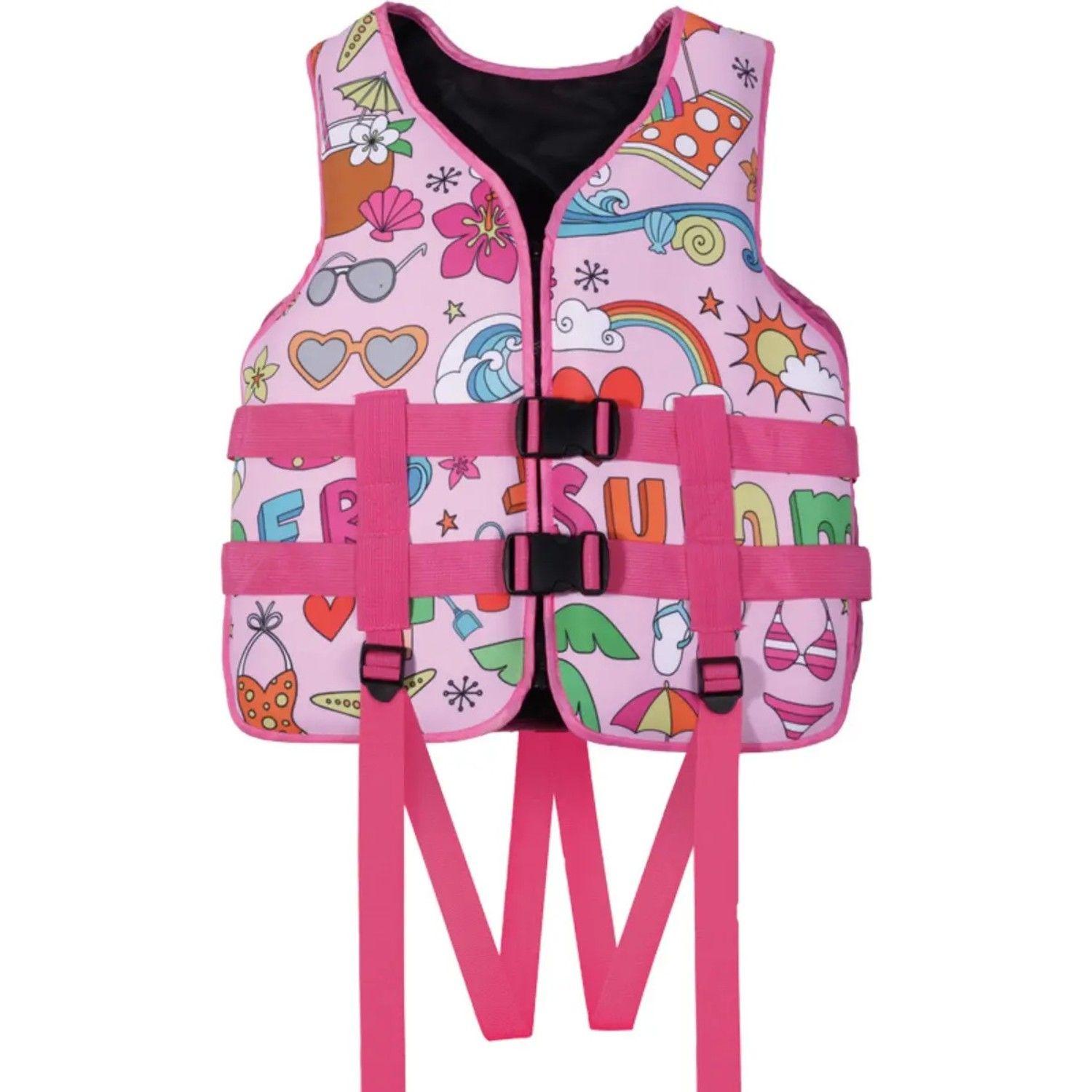 Chaleco Salvavidas Infantil Ajustable Summer Pool24k Piscina-0