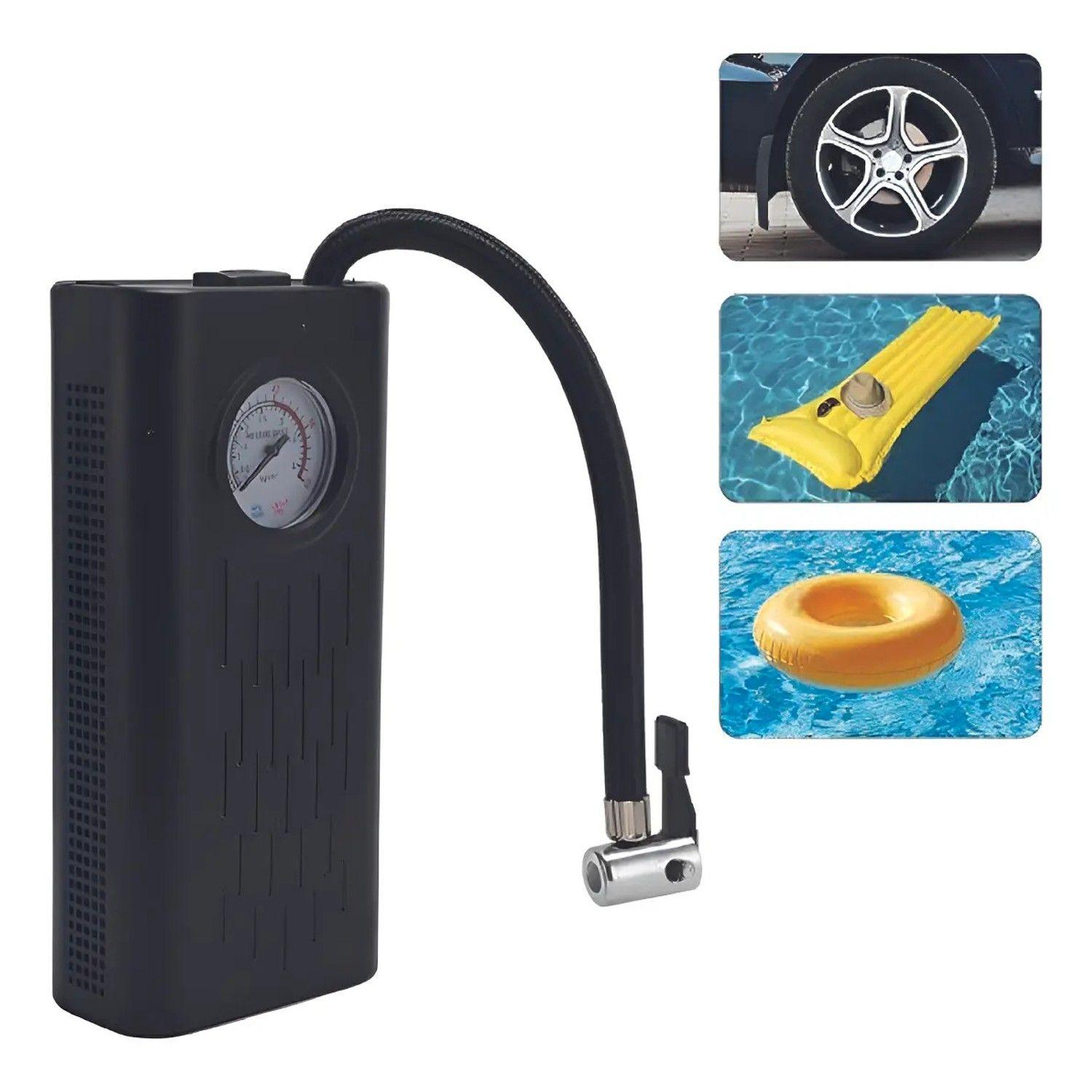 Compresor De Aire Portátil Inflador Neumáticos Auto Moto-0