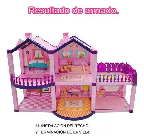 Casa De Muñecas Infantil Niñas 60x22x38cm Pony Juguete -8