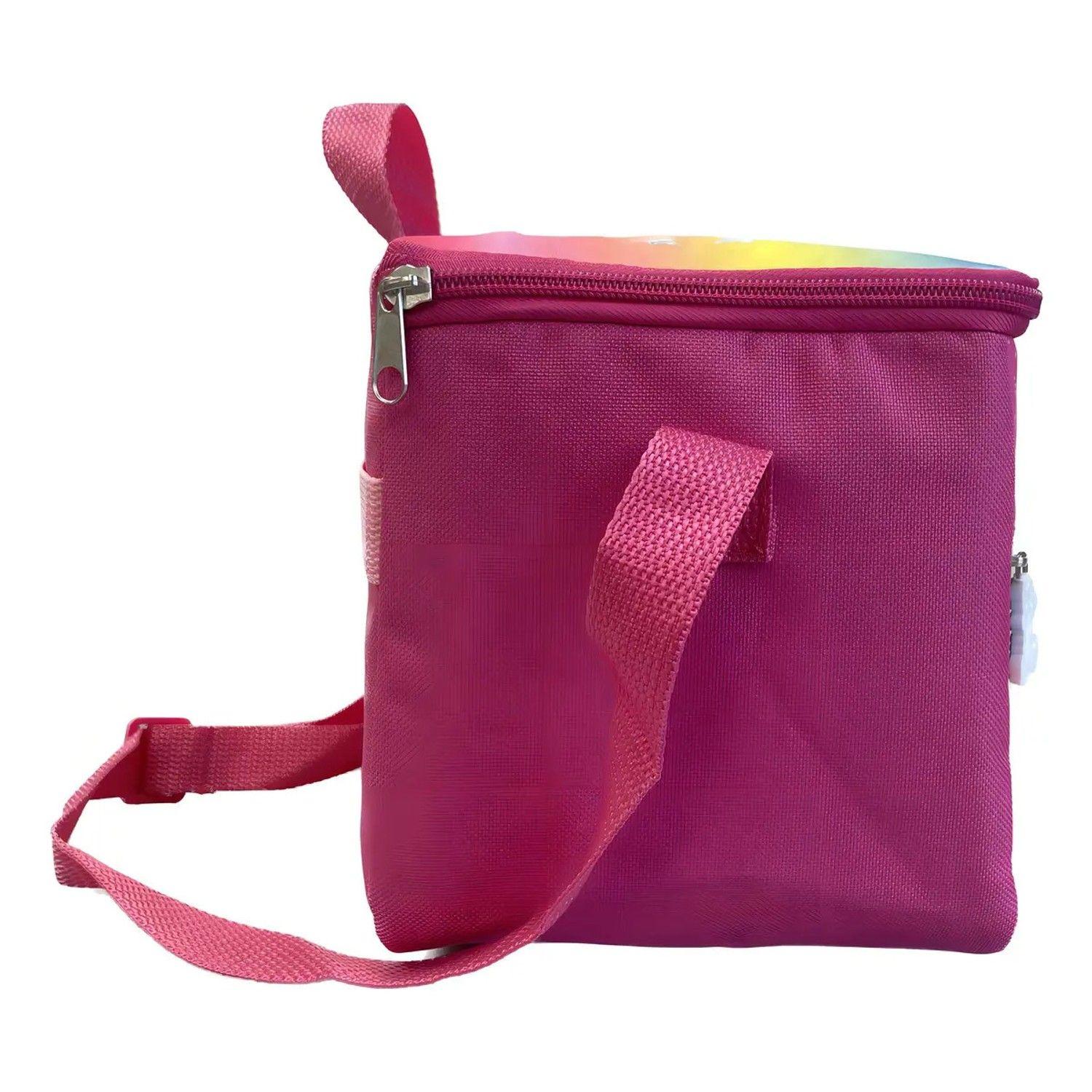 Lonchera Barbie Térmica Rosado Escolar Niña Original-5