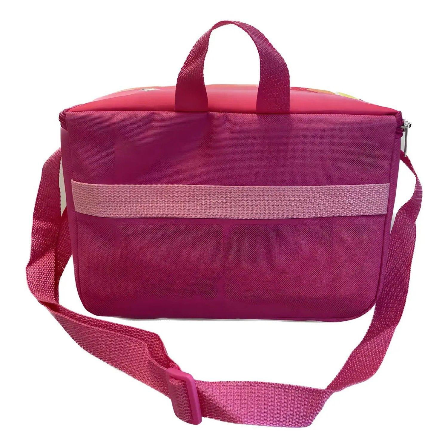 Lonchera Barbie Térmica Rosado Escolar Niña Original-6
