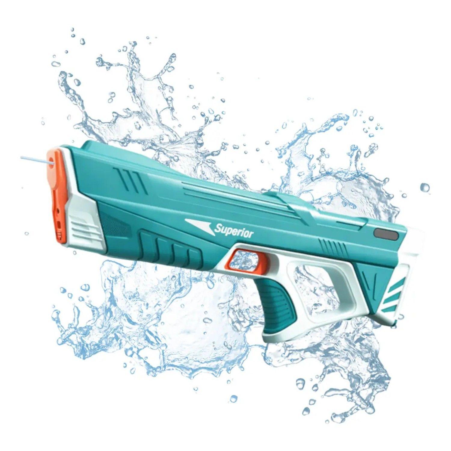 Pistola De Agua Eléctrica Succion Automatica Niños Juguete-0