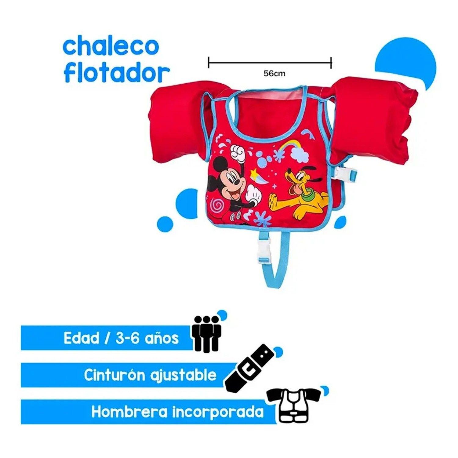 Chaleco Flotador Mickey Mouse 3-6 Años Bestway 9101c-3