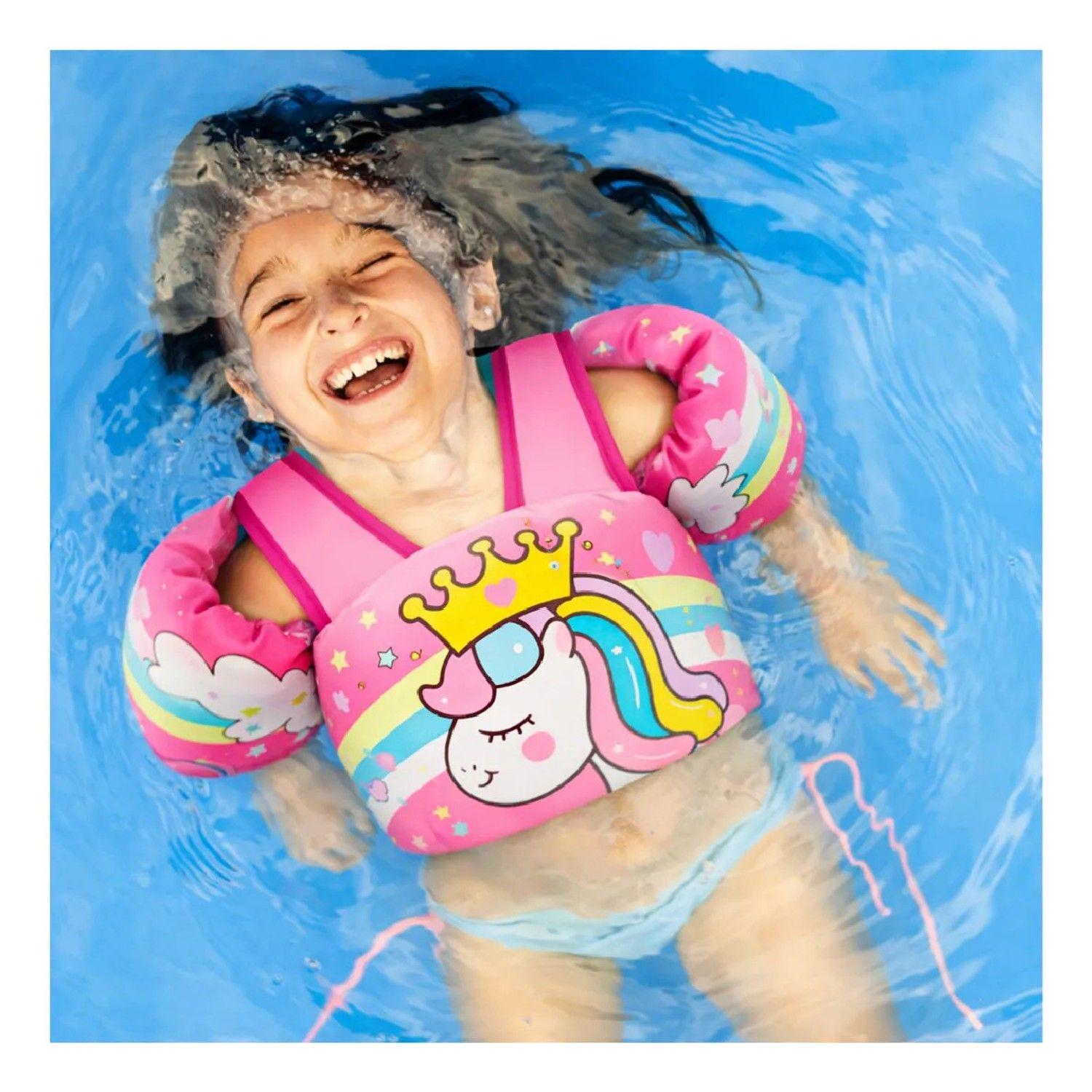 Chaleco Flotador Alitas Unicornio Queen 2 A 6 Años Niñas-3