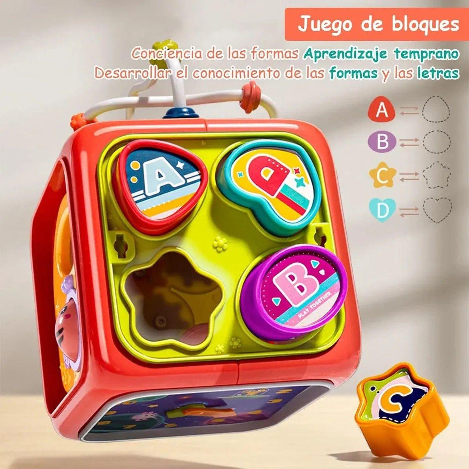 Cubo Didáctico 6 En 1 Juguete Montessori Educativo Bebe-2