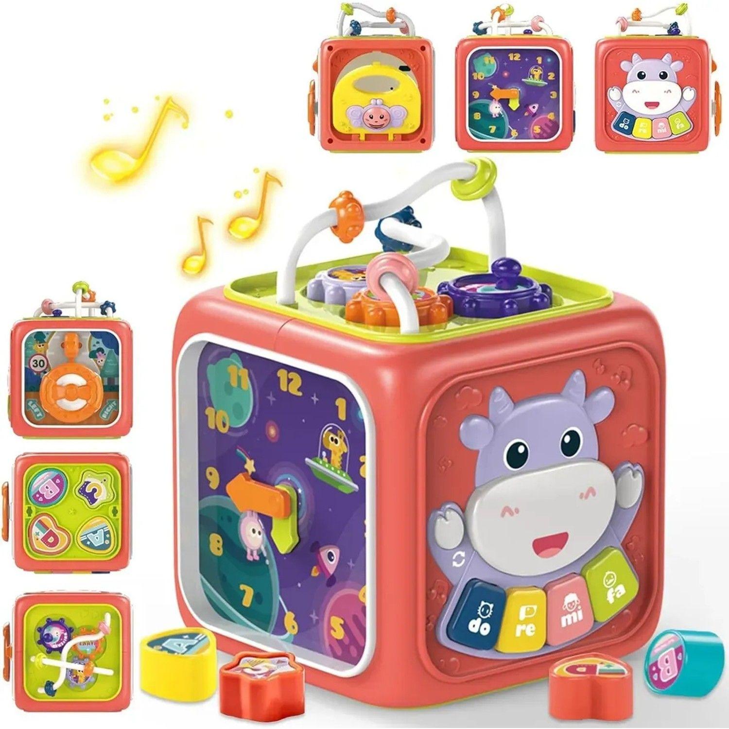 Cubo Didáctico 6 En 1 Juguete Montessori Educativo Bebe-6