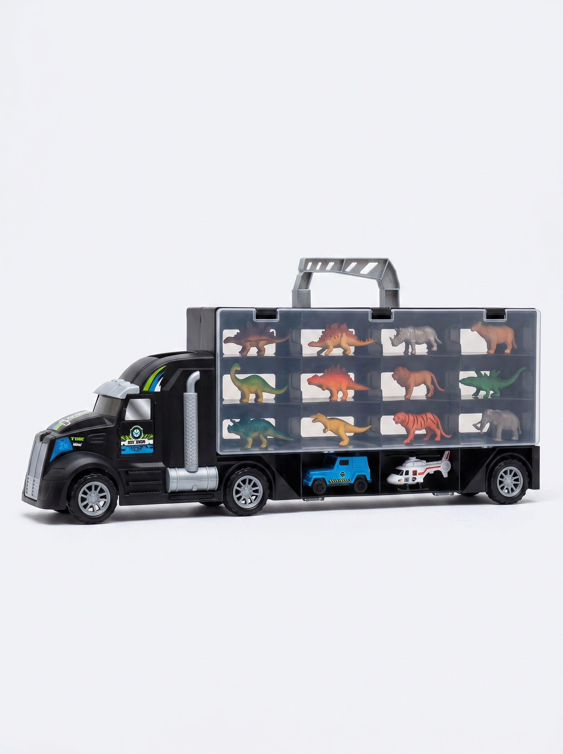 Camion Dinosaurios Y Animales Jurassic Park Juguete Niños-0