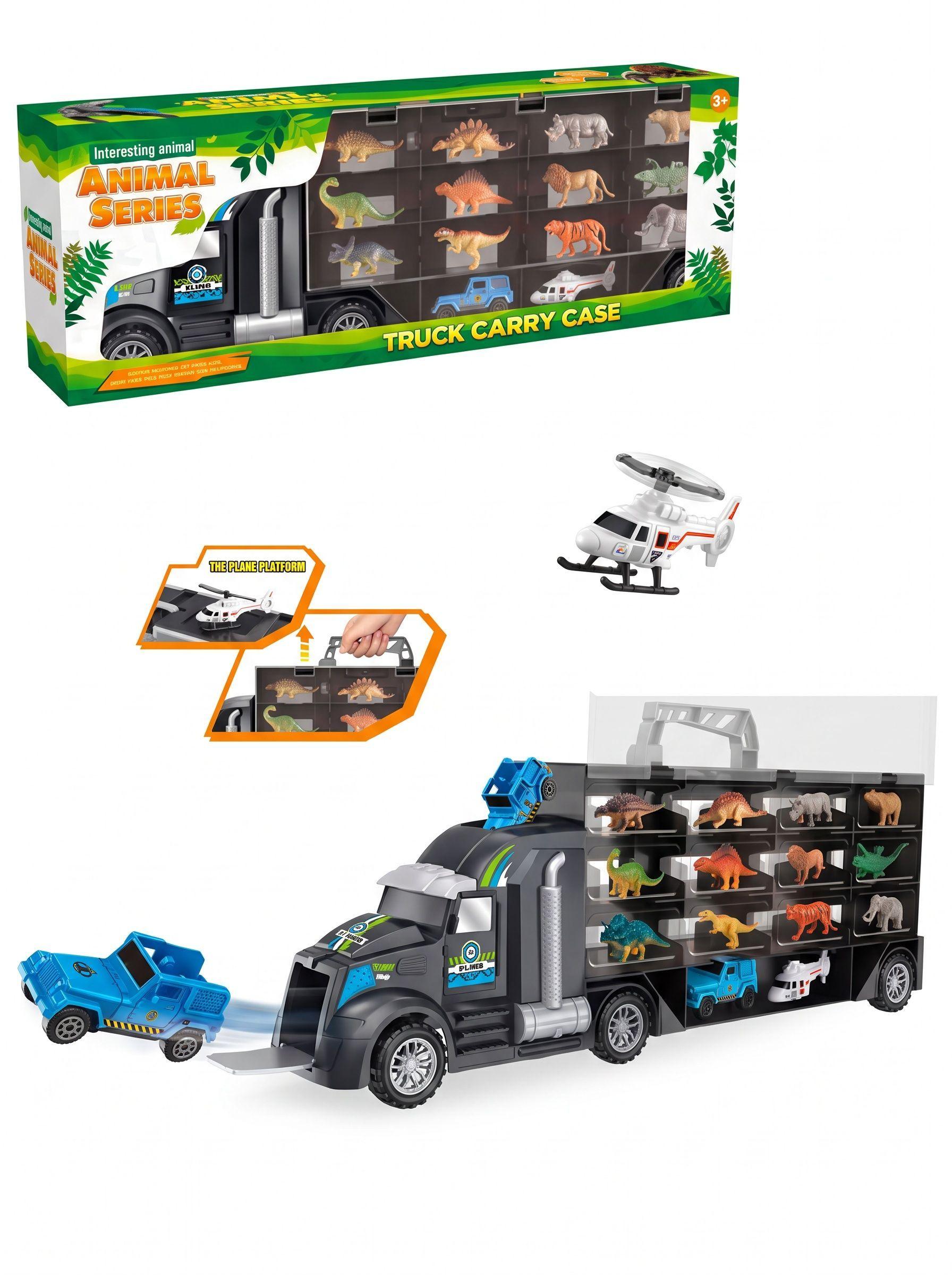 Camion Dinosaurios Y Animales Jurassic Park Juguete Niños-1