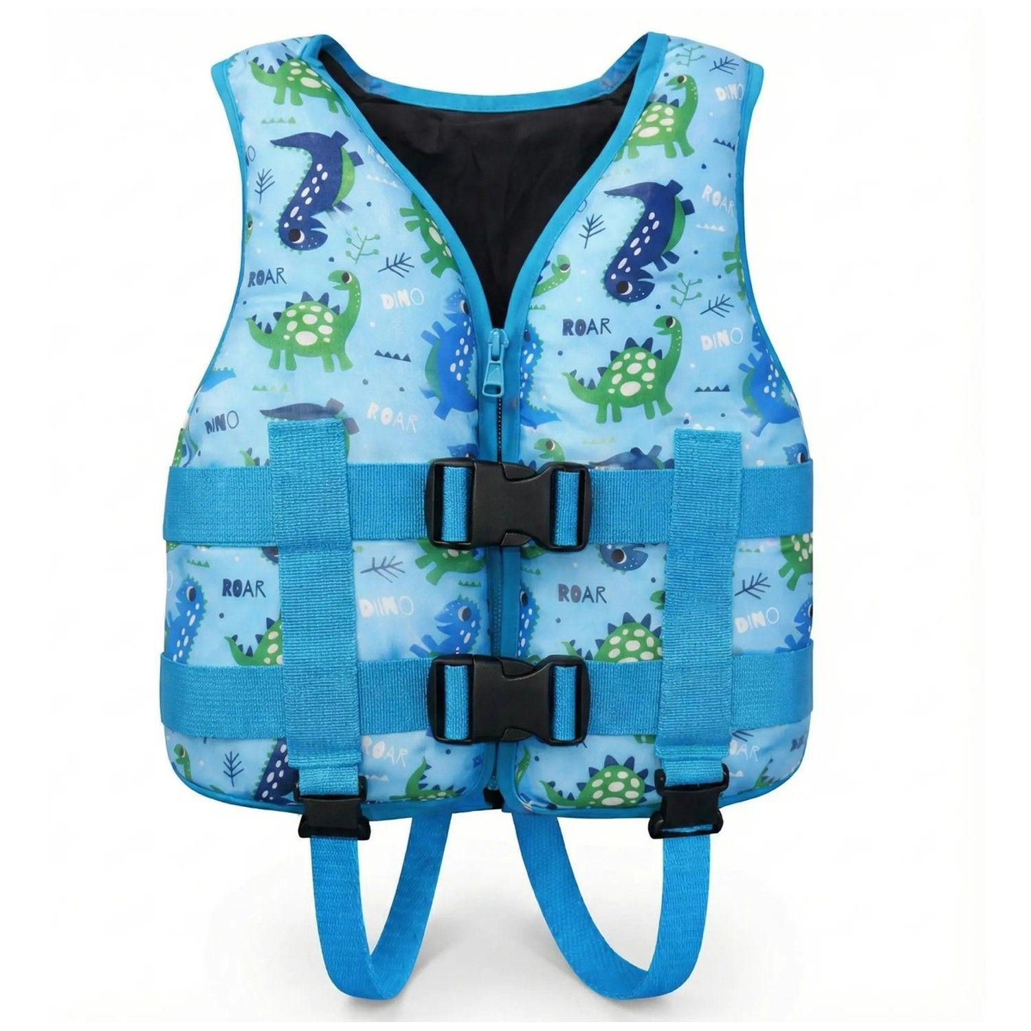 Chaleco Salvavidas Infantil Ajustable Dinosaurio -0
