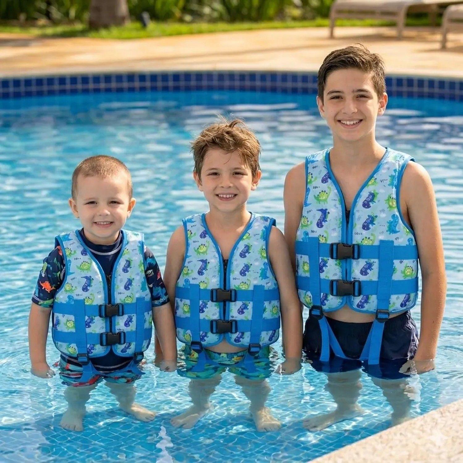 Chaleco Salvavidas Infantil Ajustable Dinosaurio -1