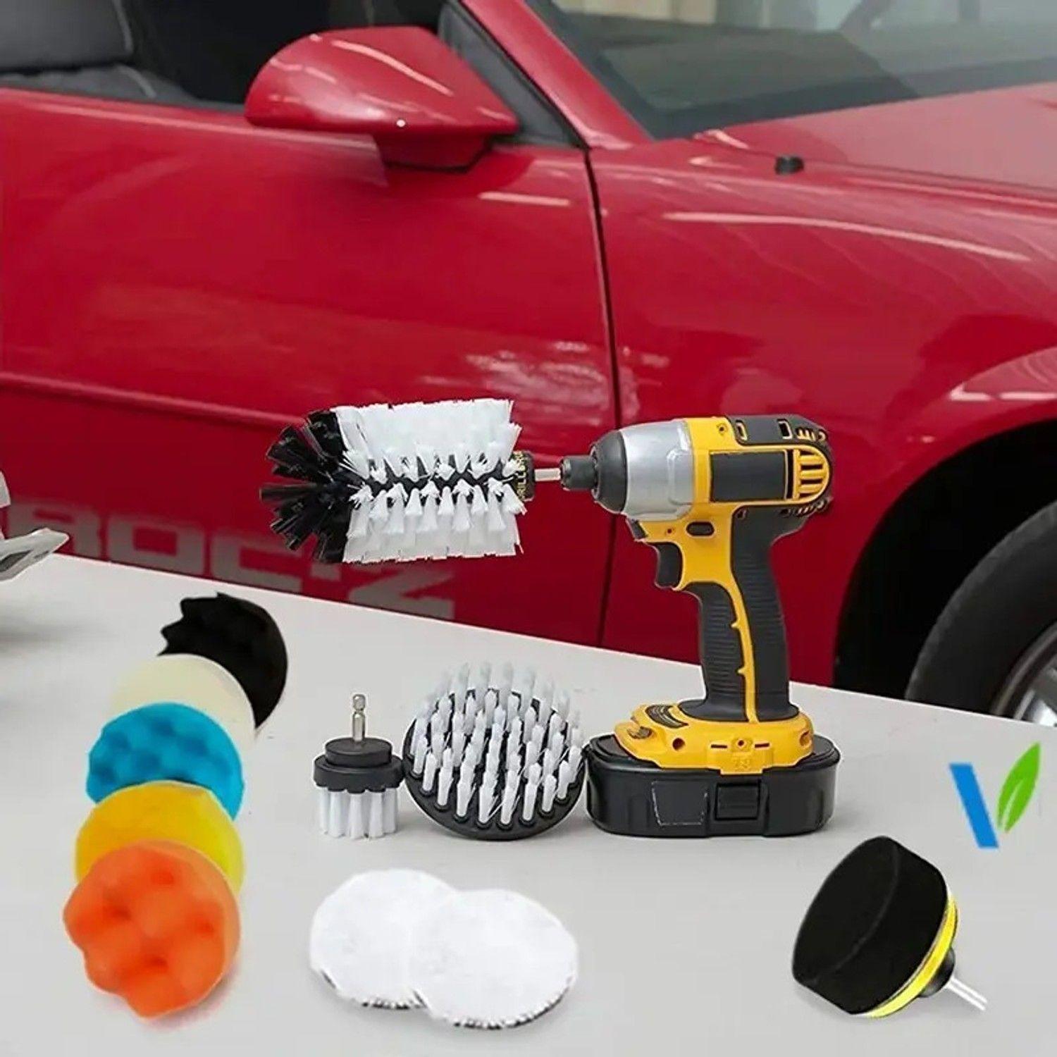 Kit 23 Piezas Pulido Pulir Esponja Limpieza Tapiz Auto-1