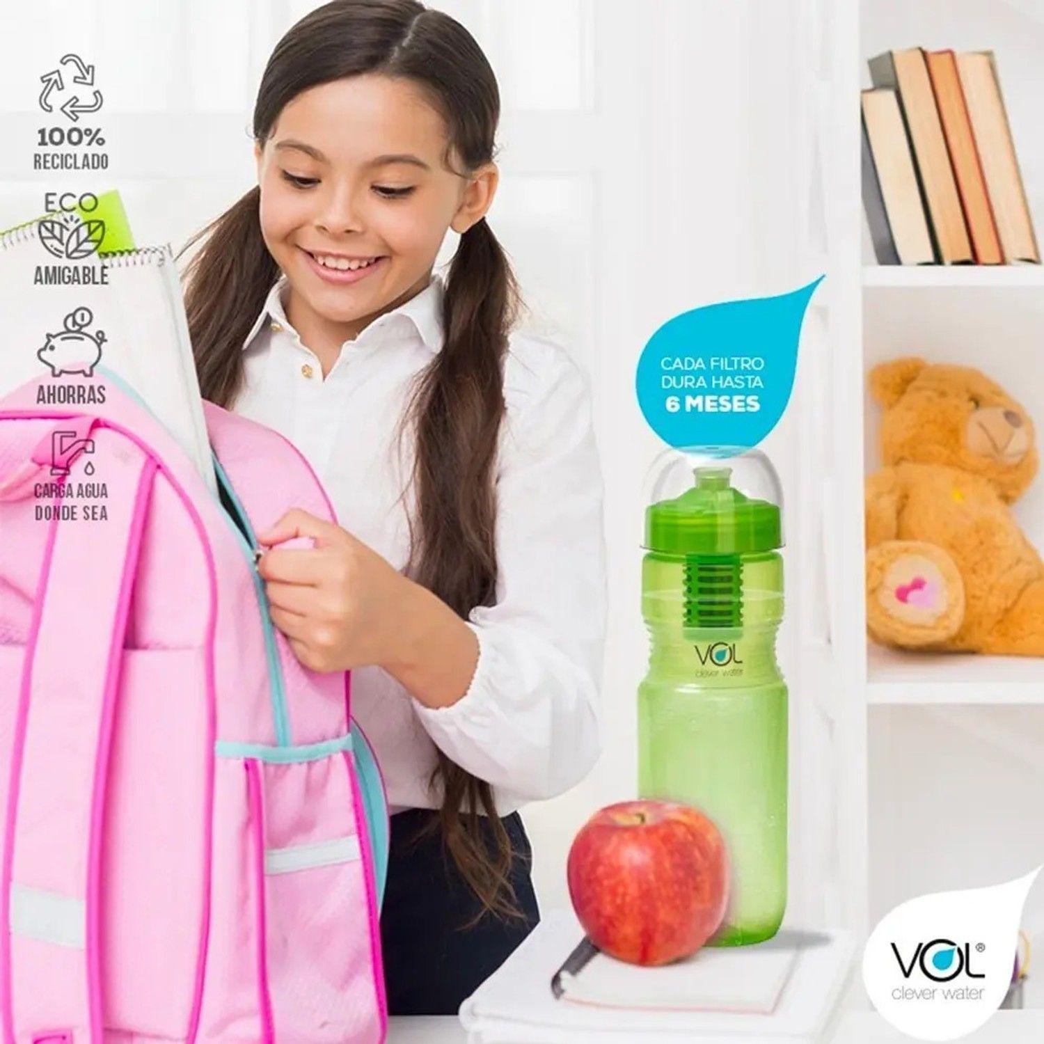 Botella De Agua Con Filtro Disruptor Vol 700ml Libre Bpa-9
