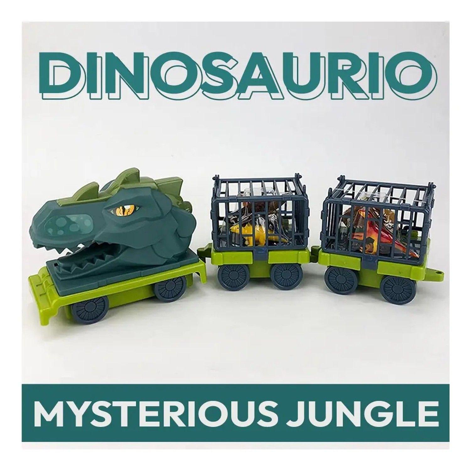 Camión Transportador De Dinosaurios Con Jaula Niños Juguete-4