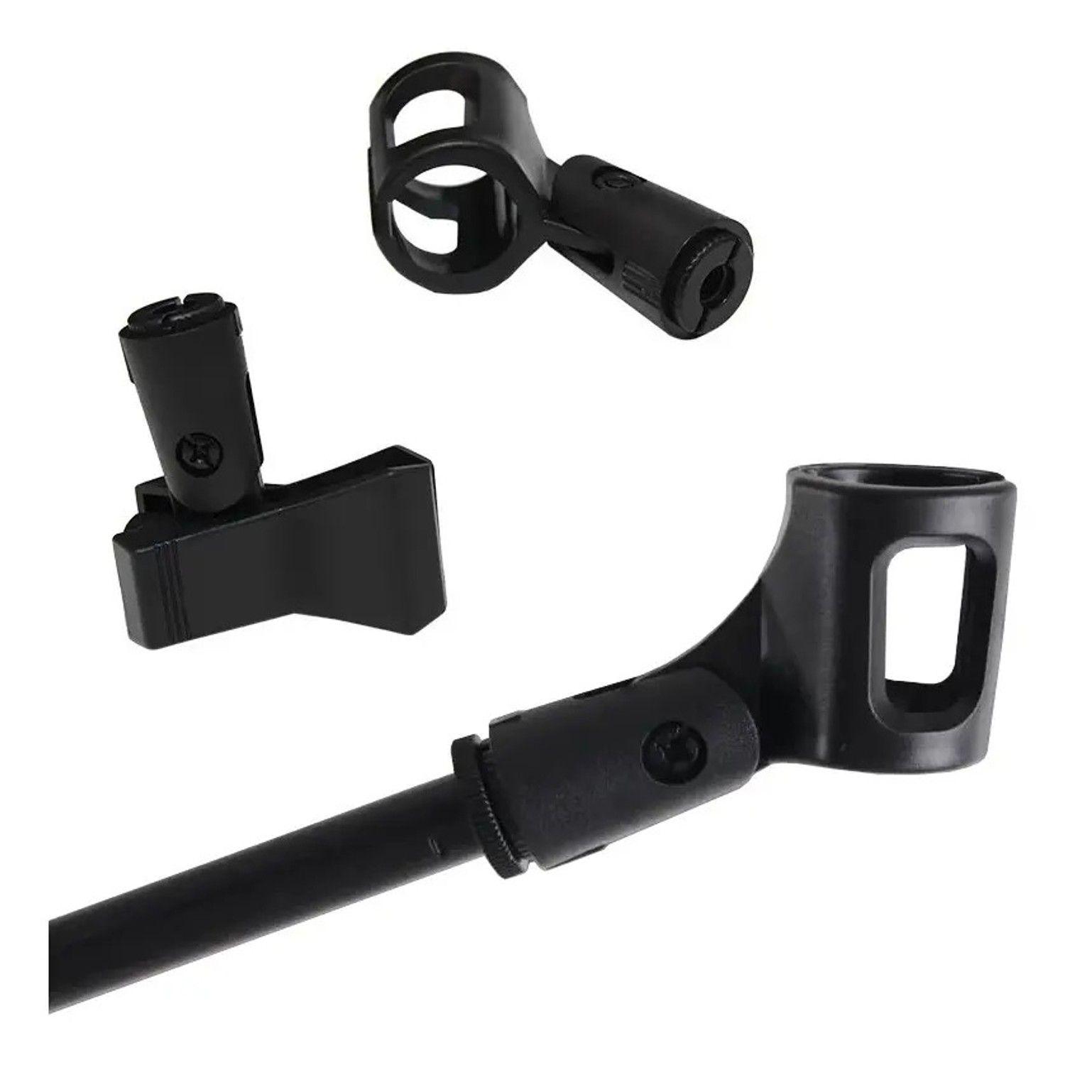 Atril Para Microfono Doble Soporte Atril Base Ajustable-3