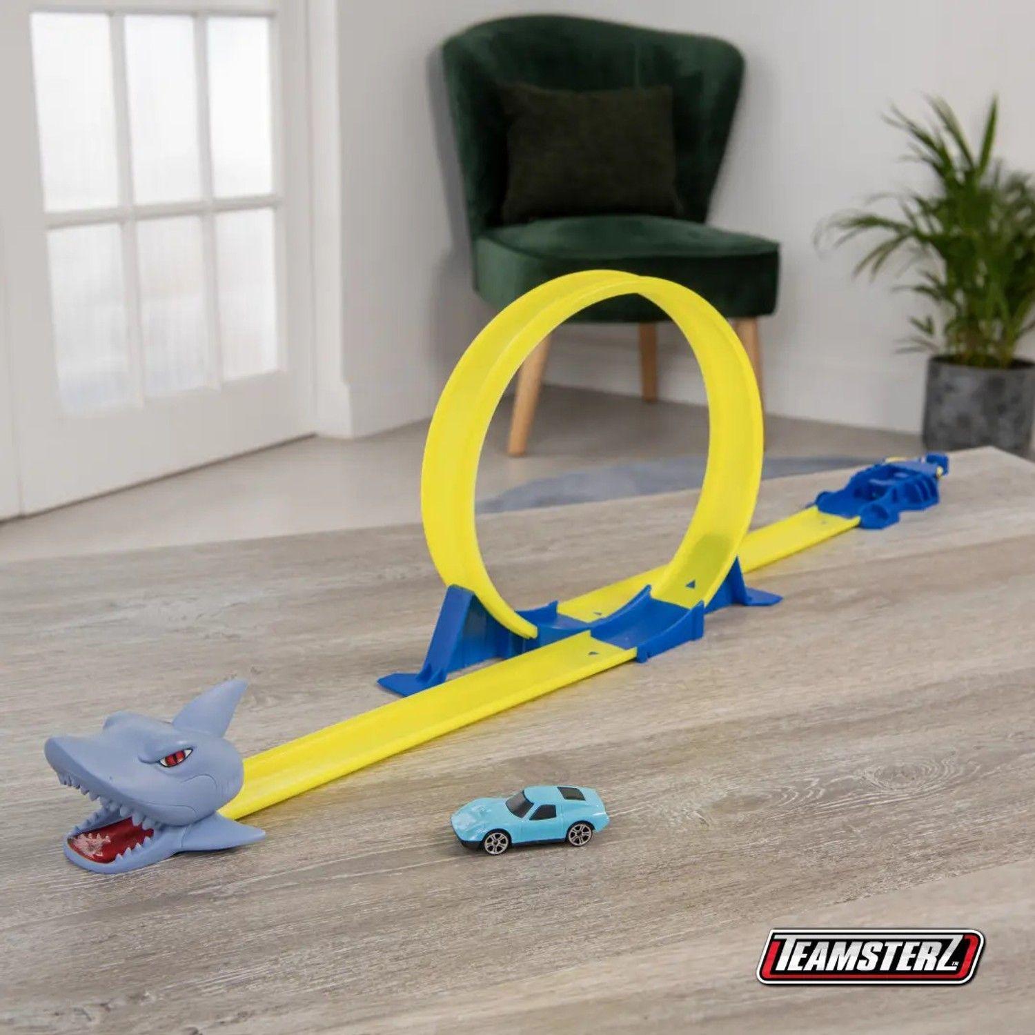 Pista De Autos Juguete Tiburón Loop Lanzador 1 Auto Infantil-3