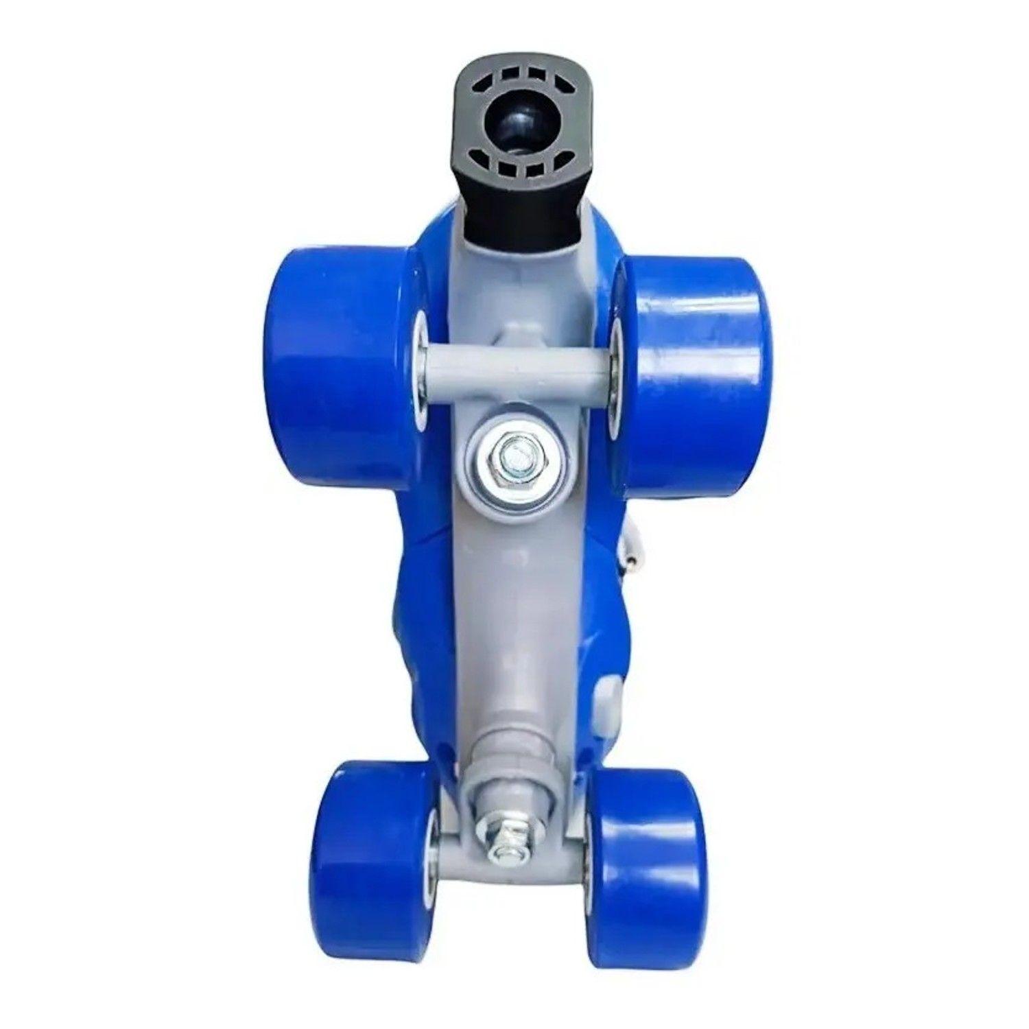 Patines 4 Ruedas Ajustable Azul Para Niños Artísticos -4