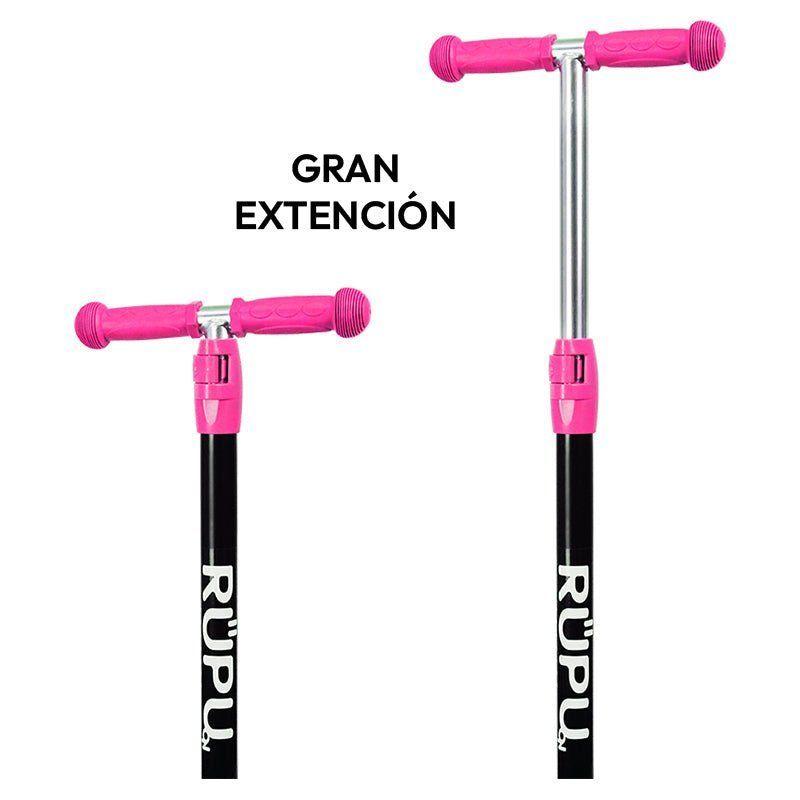 Scooter Monopatin Rupu Pink Lovely Regulable Rueda Led-3