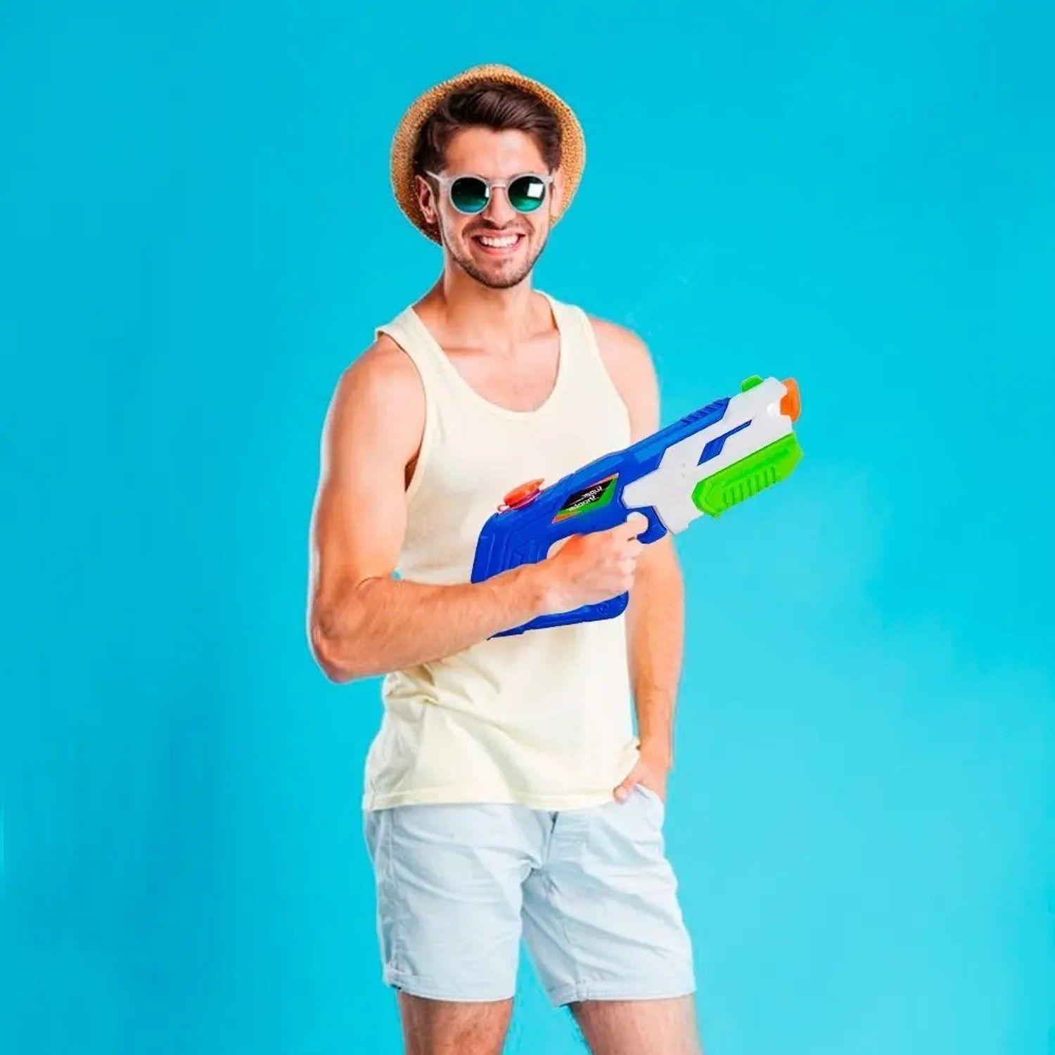 Pistola Lanza Agua Chorro Super Shoot Juguete Playa Niños-2