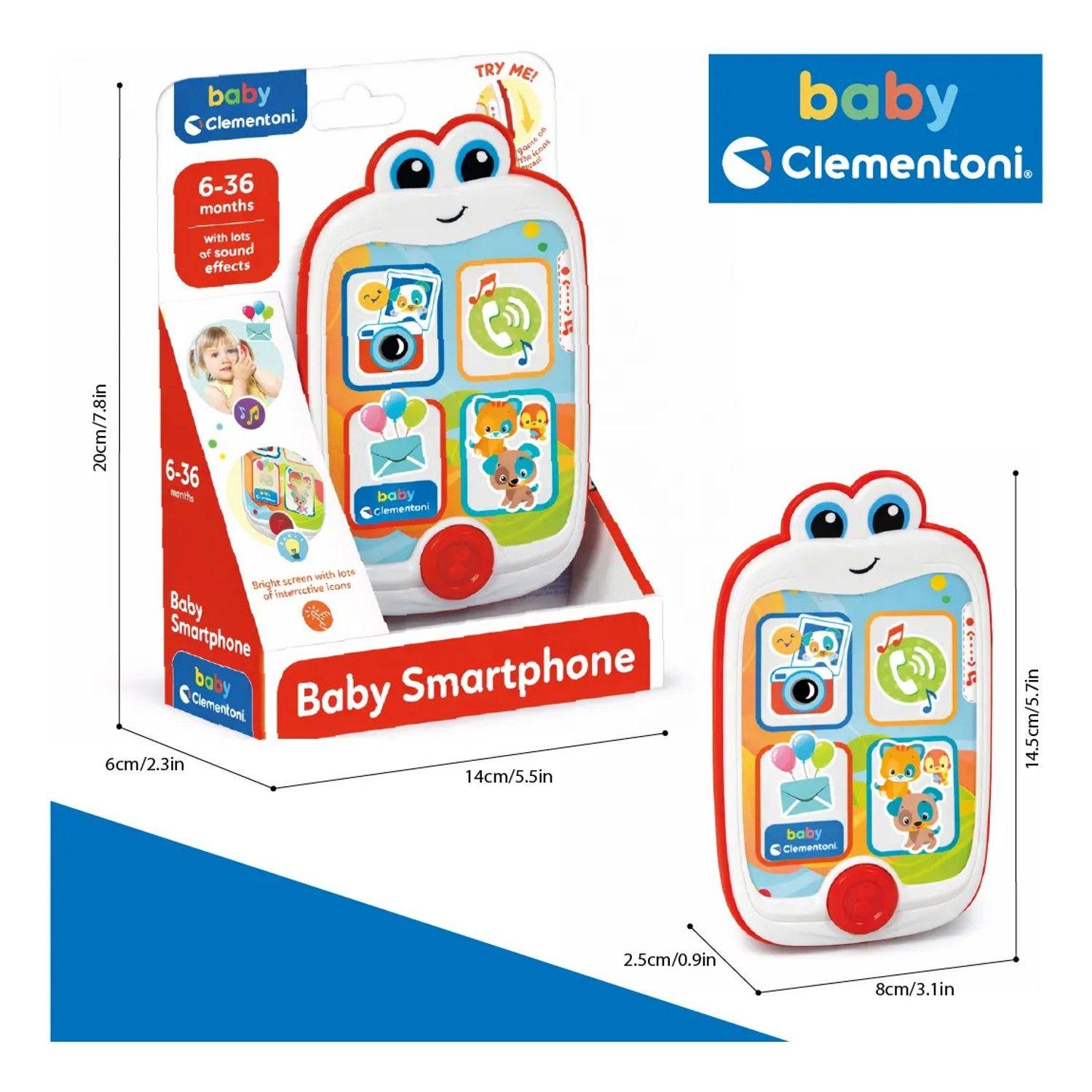 Teléfono Inteligente Juguete Bebé Sonidos Baby Clementoni-3