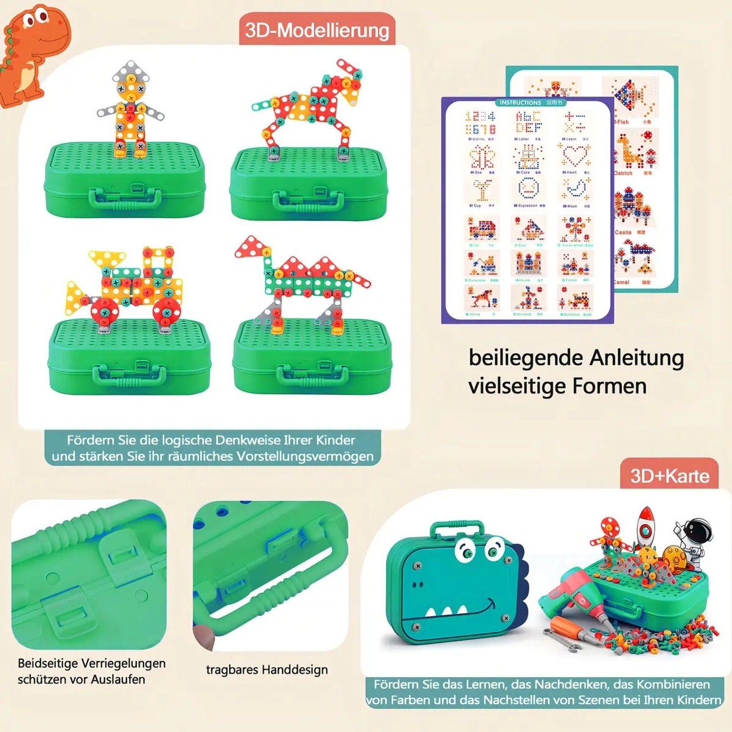 Kit De Herramientas 230pzs Juguete Bloques Infantil De Niños-3
