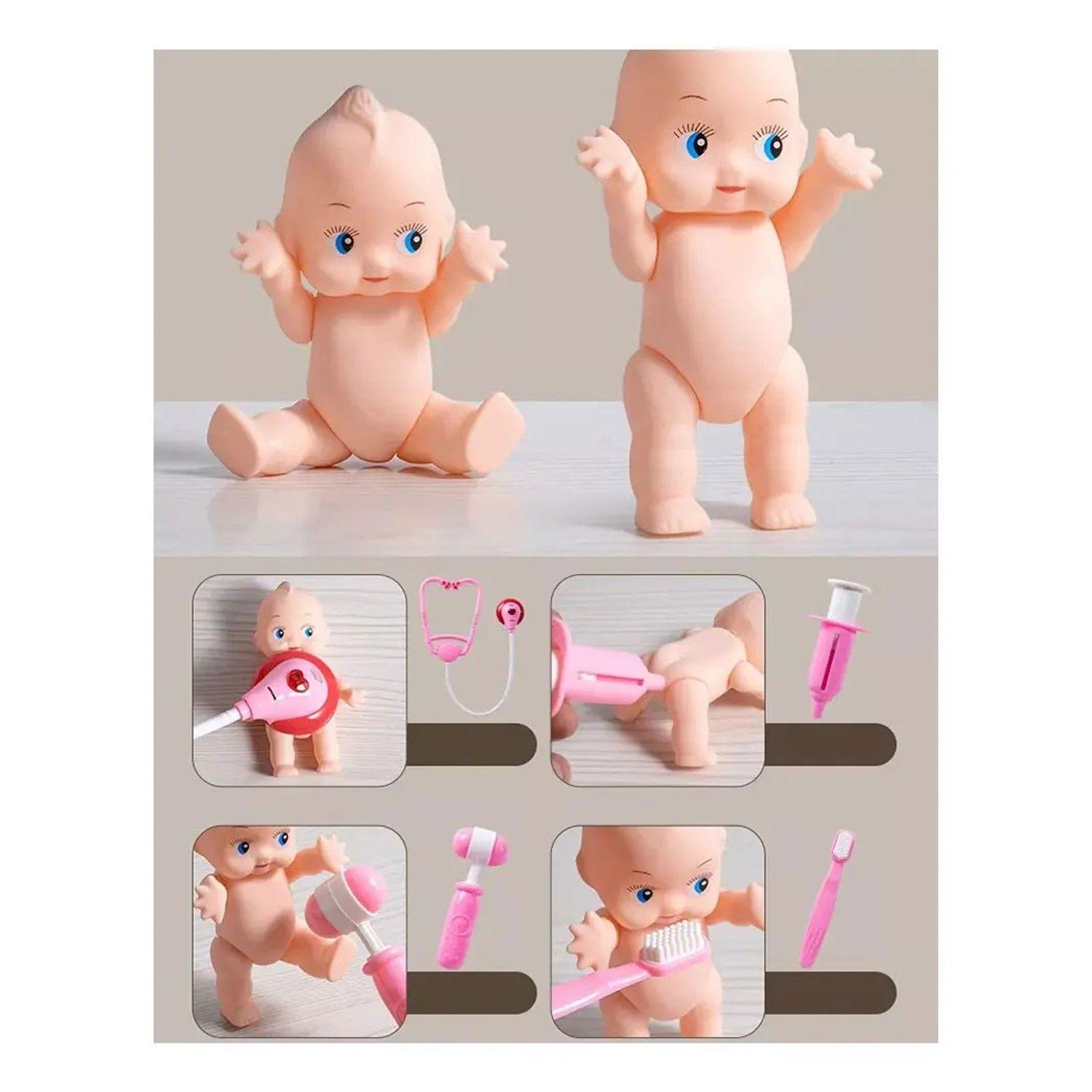 Set Doctor Juguete 75 Piezas Rosado Maletín Médico Niños Rosado-8