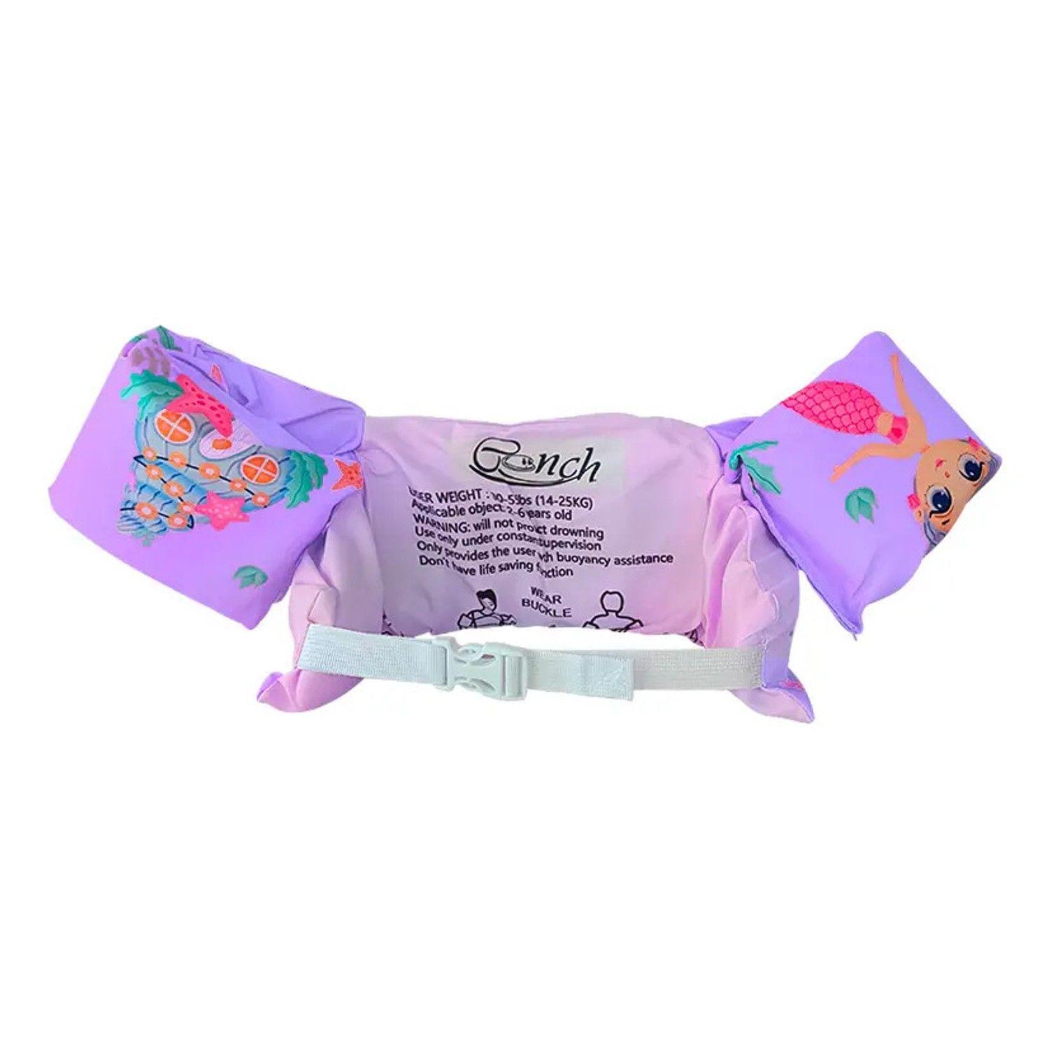 Flotador Con Alitas Sirena Bebe Rosado 2 A 6 Años-3