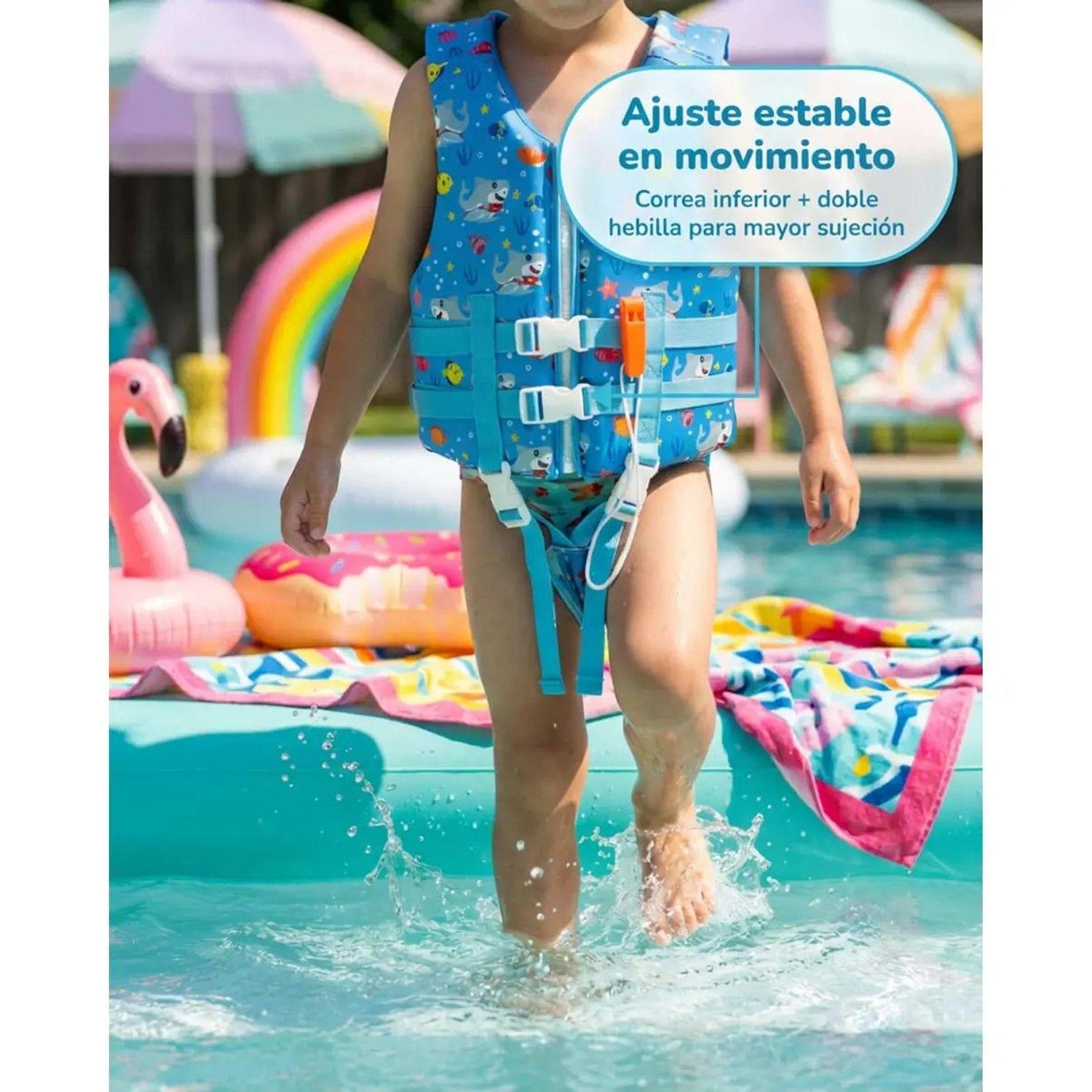 Chaleco Salvavidas Infantil Ajustable Tiburon Pool24k-5
