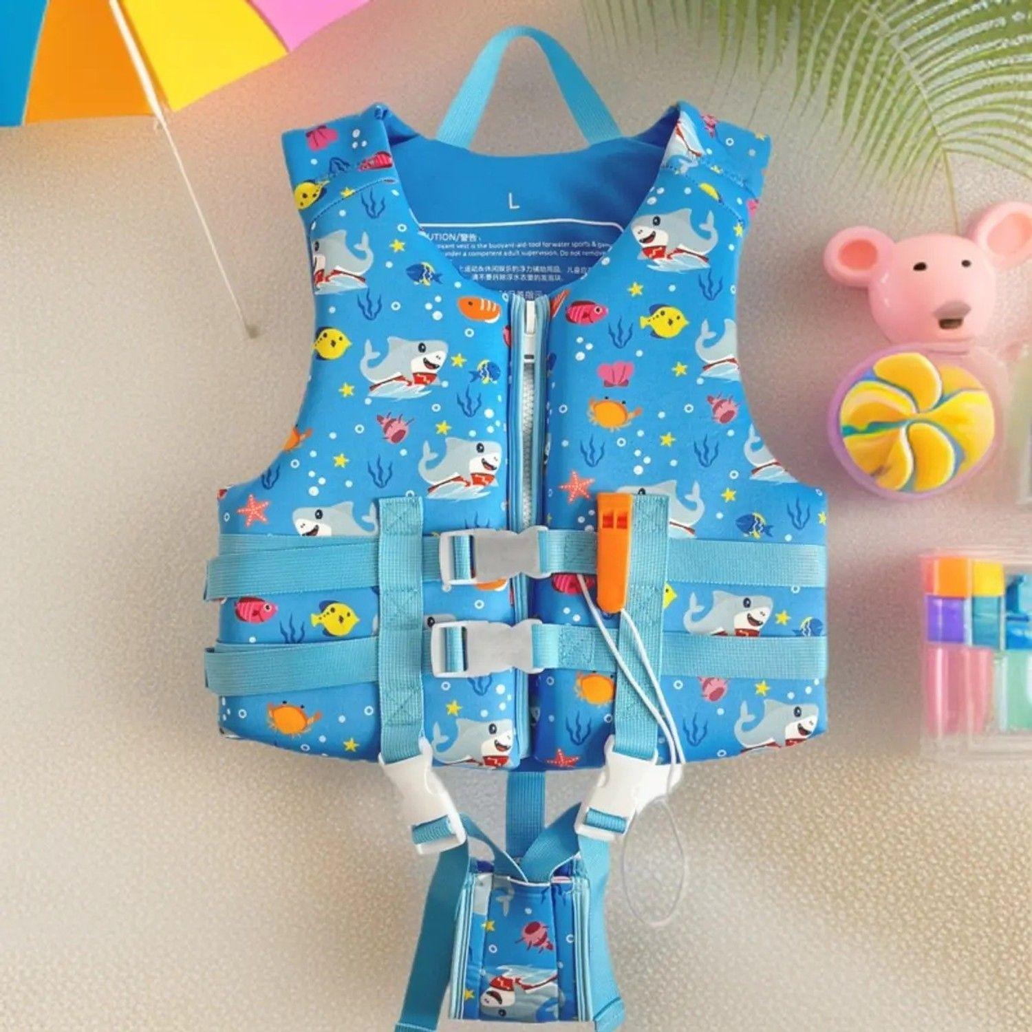 Chaleco Salvavidas Infantil Ajustable Tiburon Pool24k-6