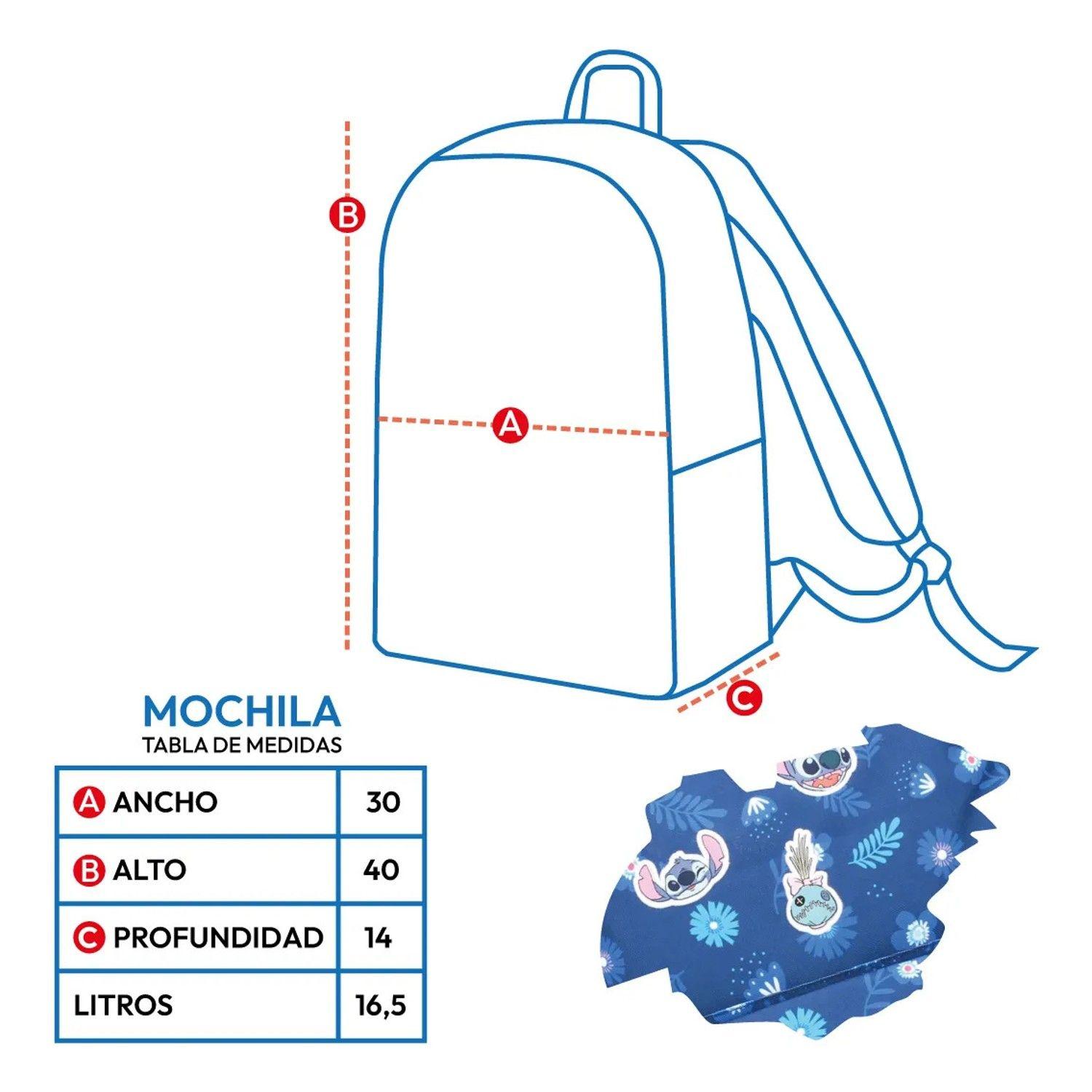 Mochila Stitch Escolar Disney Original Infantil Diseños-3