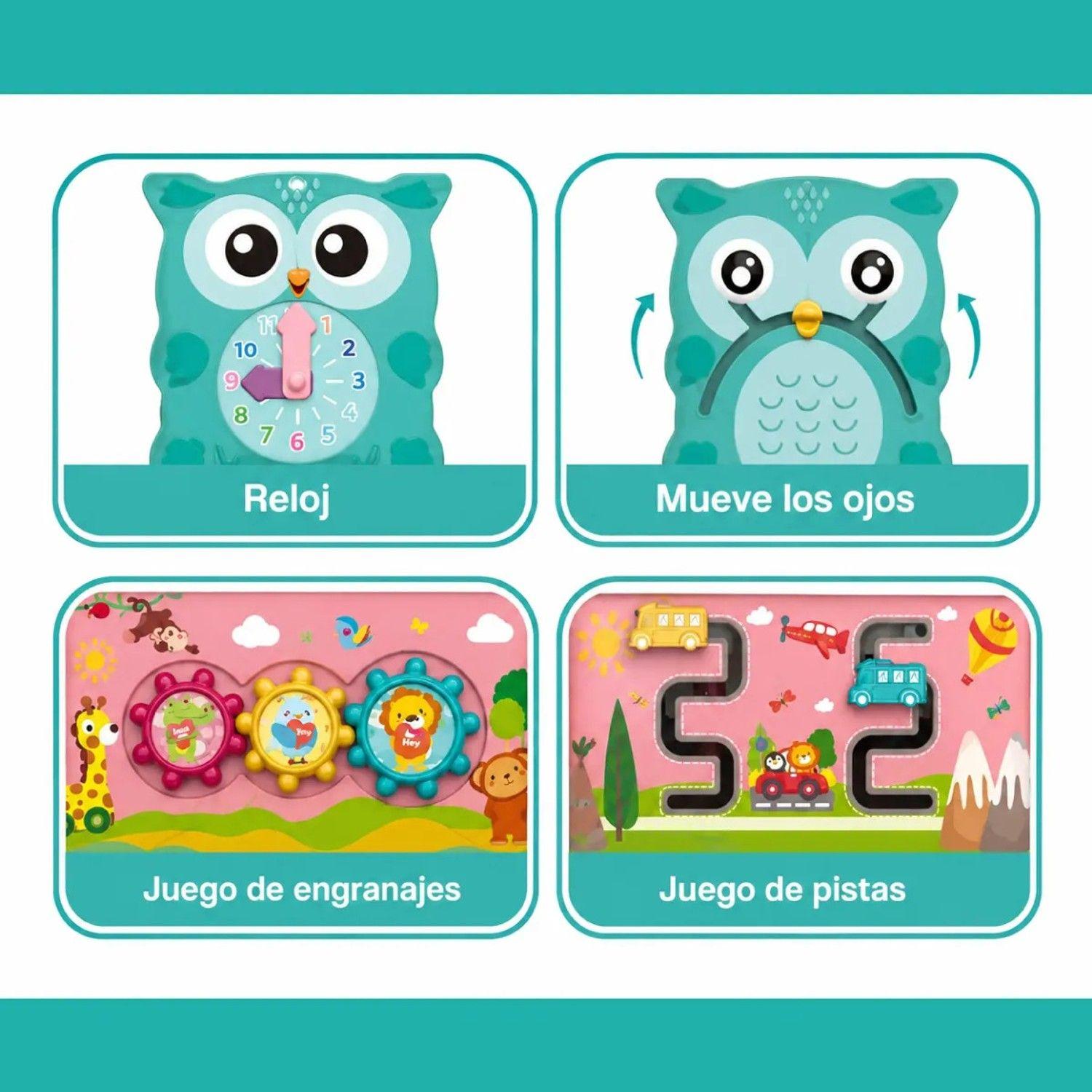 Juguete Didáctico 8 En 1 Educativo Bebes Niños Montessori Celeste-3