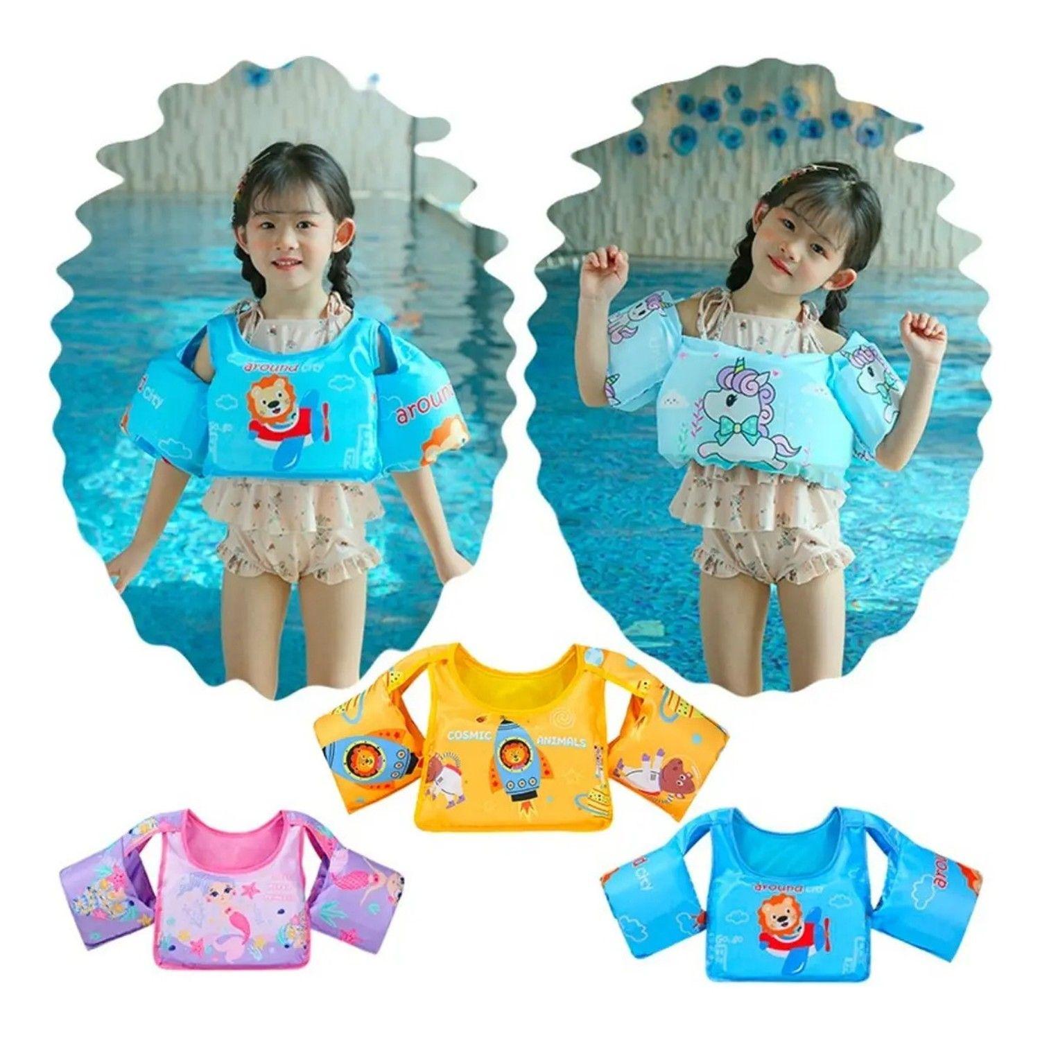 Chaleco Flotador Cohete Leon Niños 4 A 8 Años Piscina Verano-5
