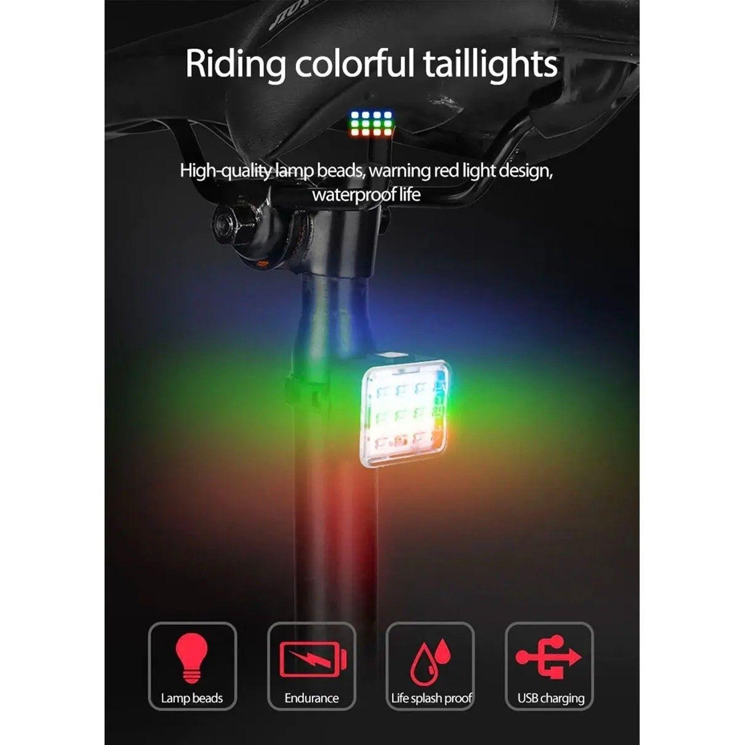 Luz Led Para Bicicleta Ld-228 Recargable Usb Ipx4-2