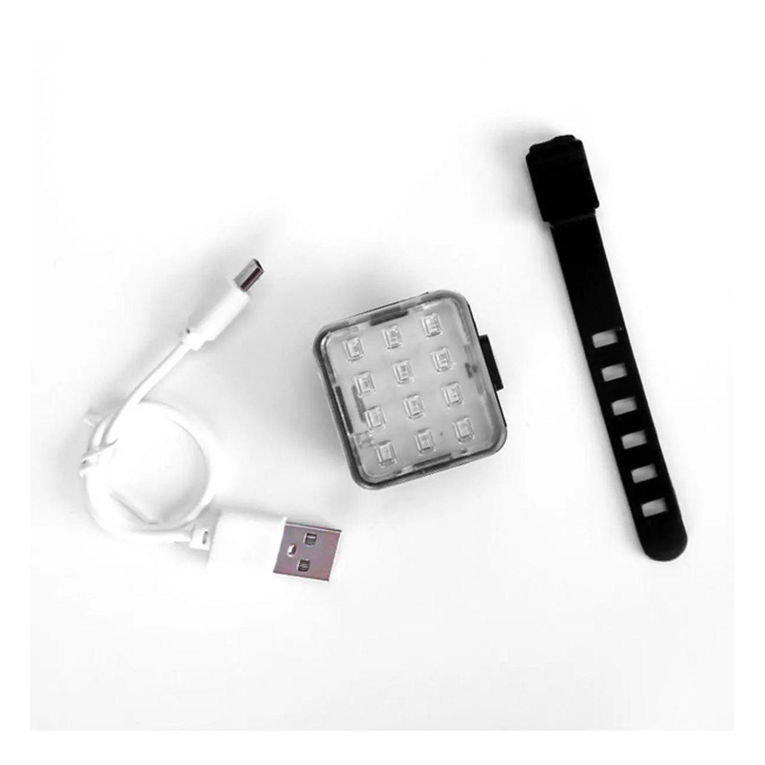 Luz Led Para Bicicleta Ld-228 Recargable Usb Ipx4-3
