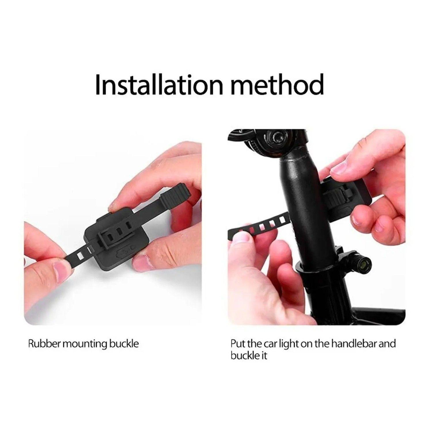 Luz Led Para Bicicleta Ld-228 Recargable Usb Ipx4-5