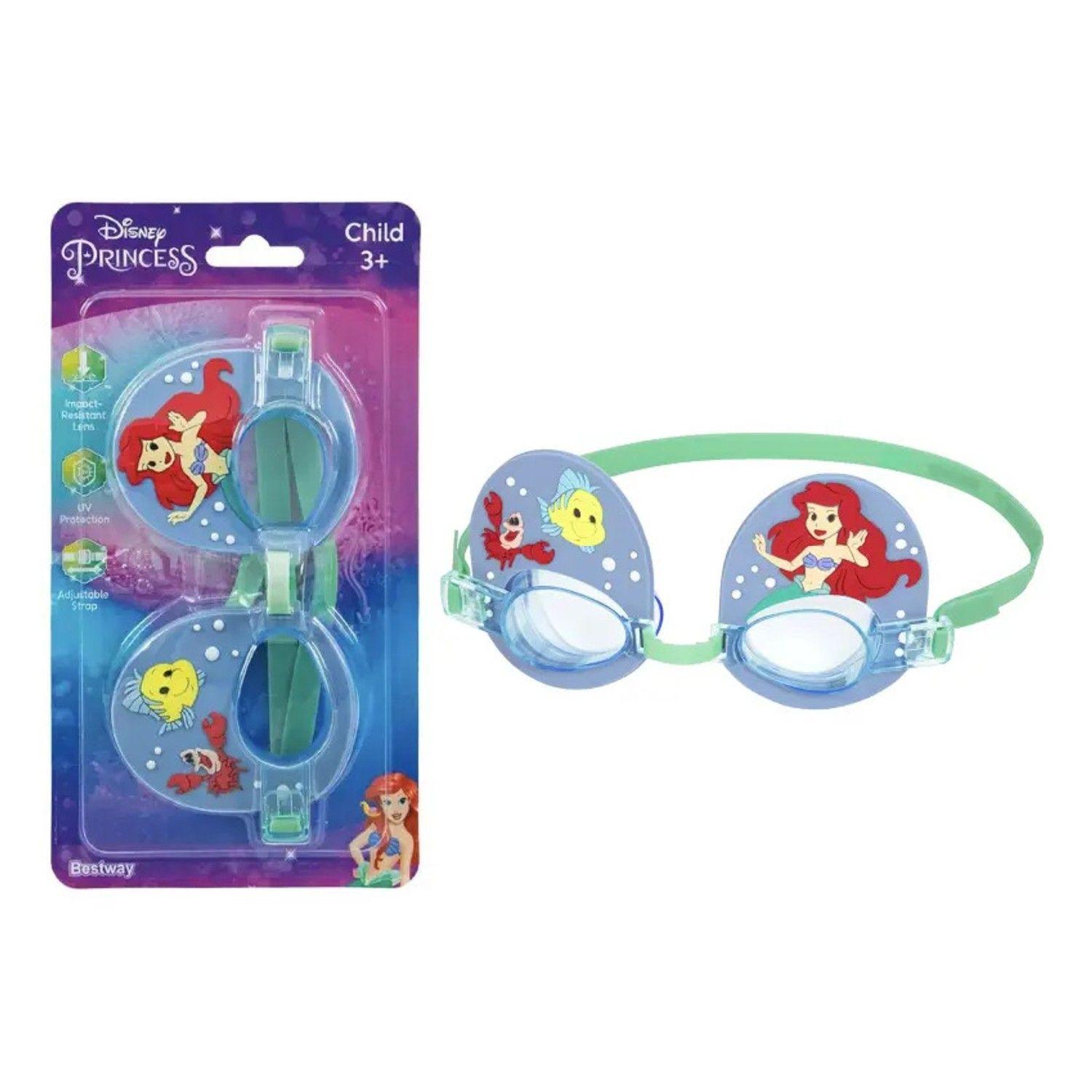 Lentes De Natación La Sirenita Disney 3+ Niñas Bestway 9103c-7