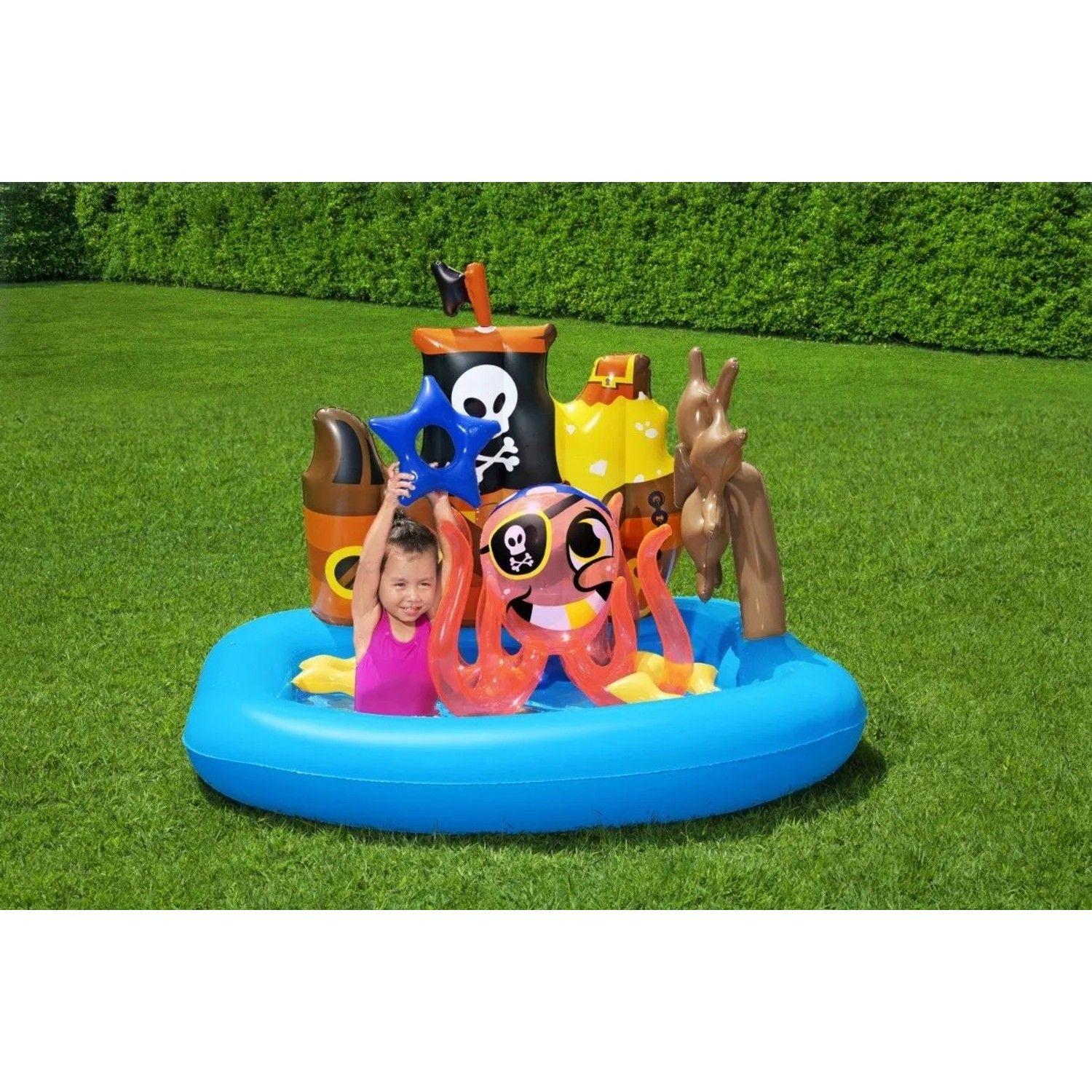 Piscina Inflable Juego Barco Pirata Remolcador Bestway 52211-1