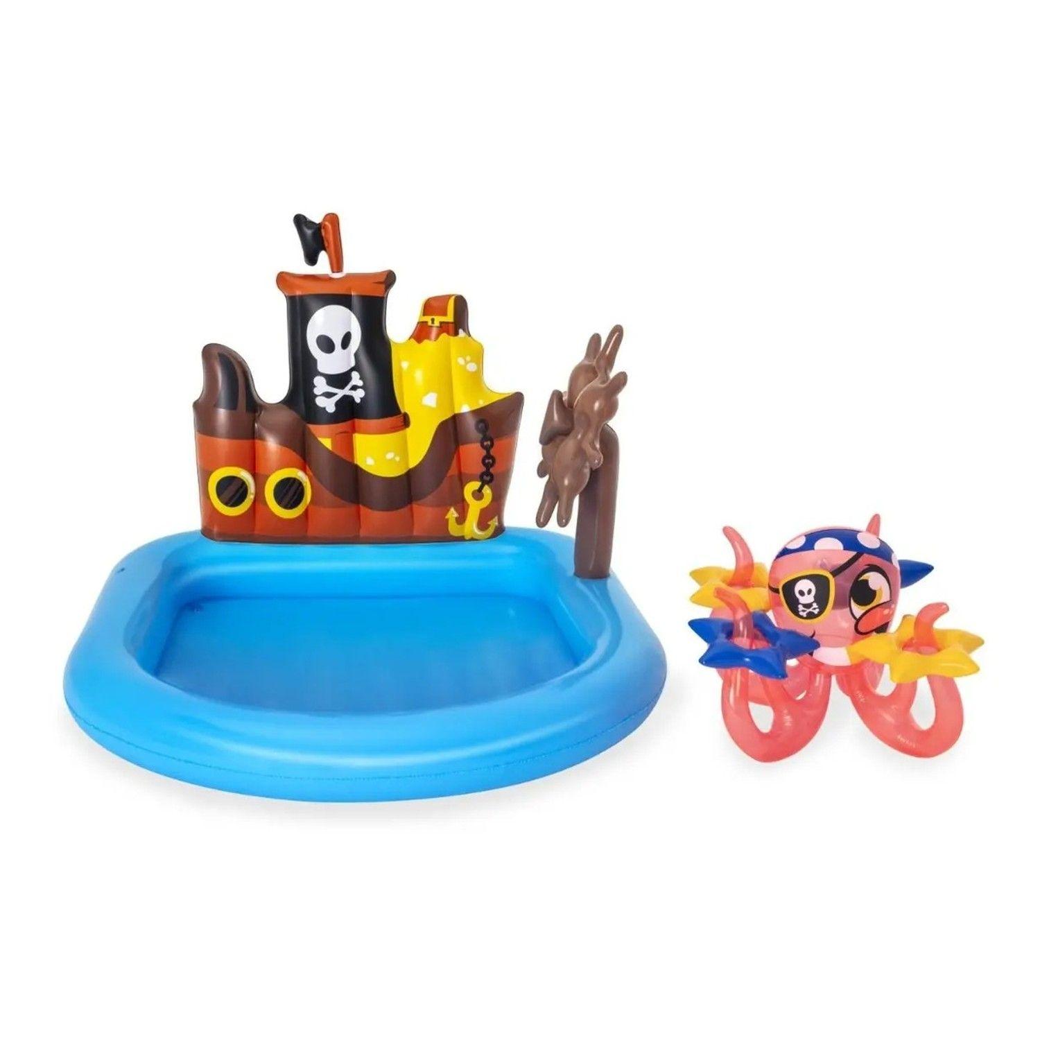 Piscina Inflable Juego Barco Pirata Remolcador Bestway 52211-3