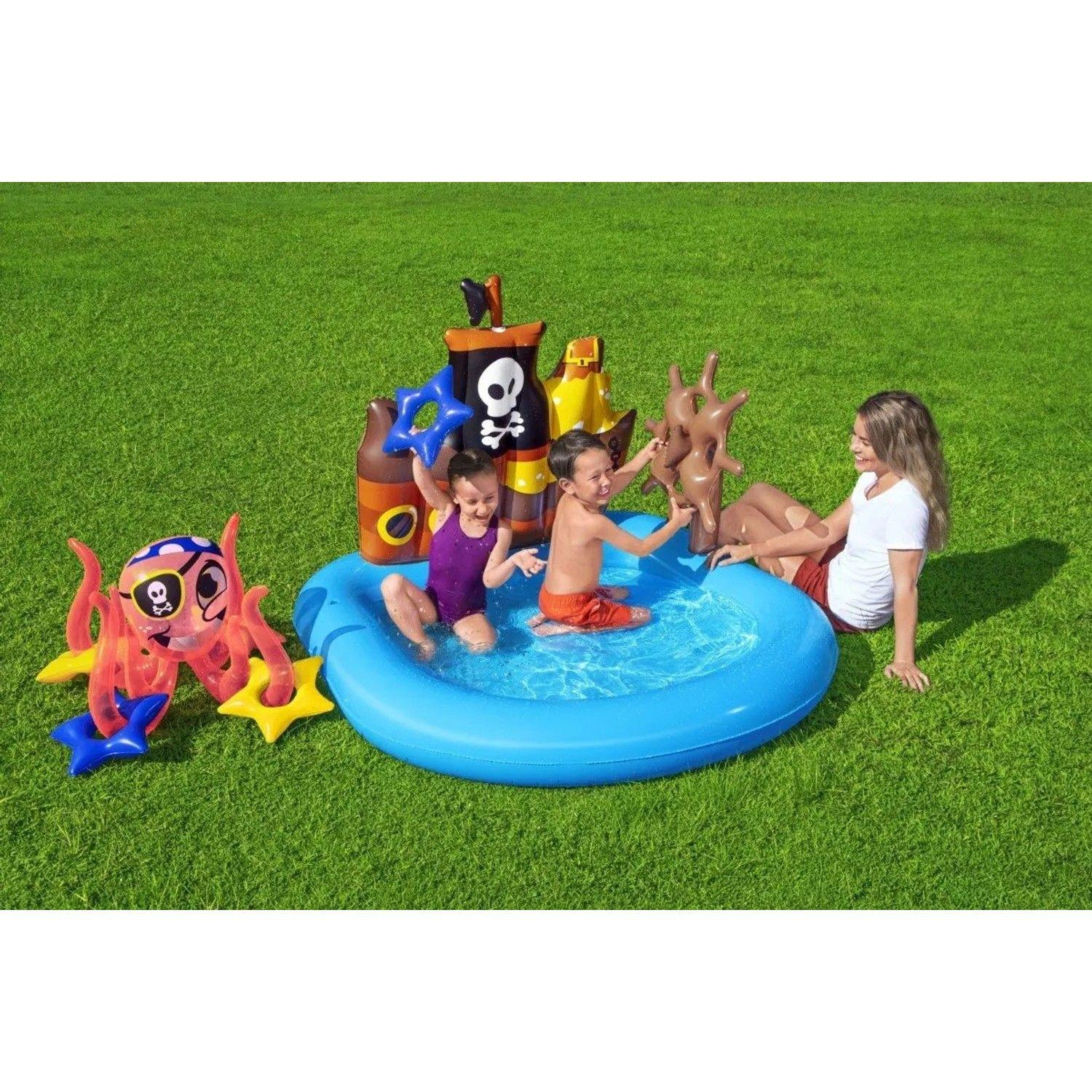 Piscina Inflable Juego Barco Pirata Remolcador Bestway 52211-4