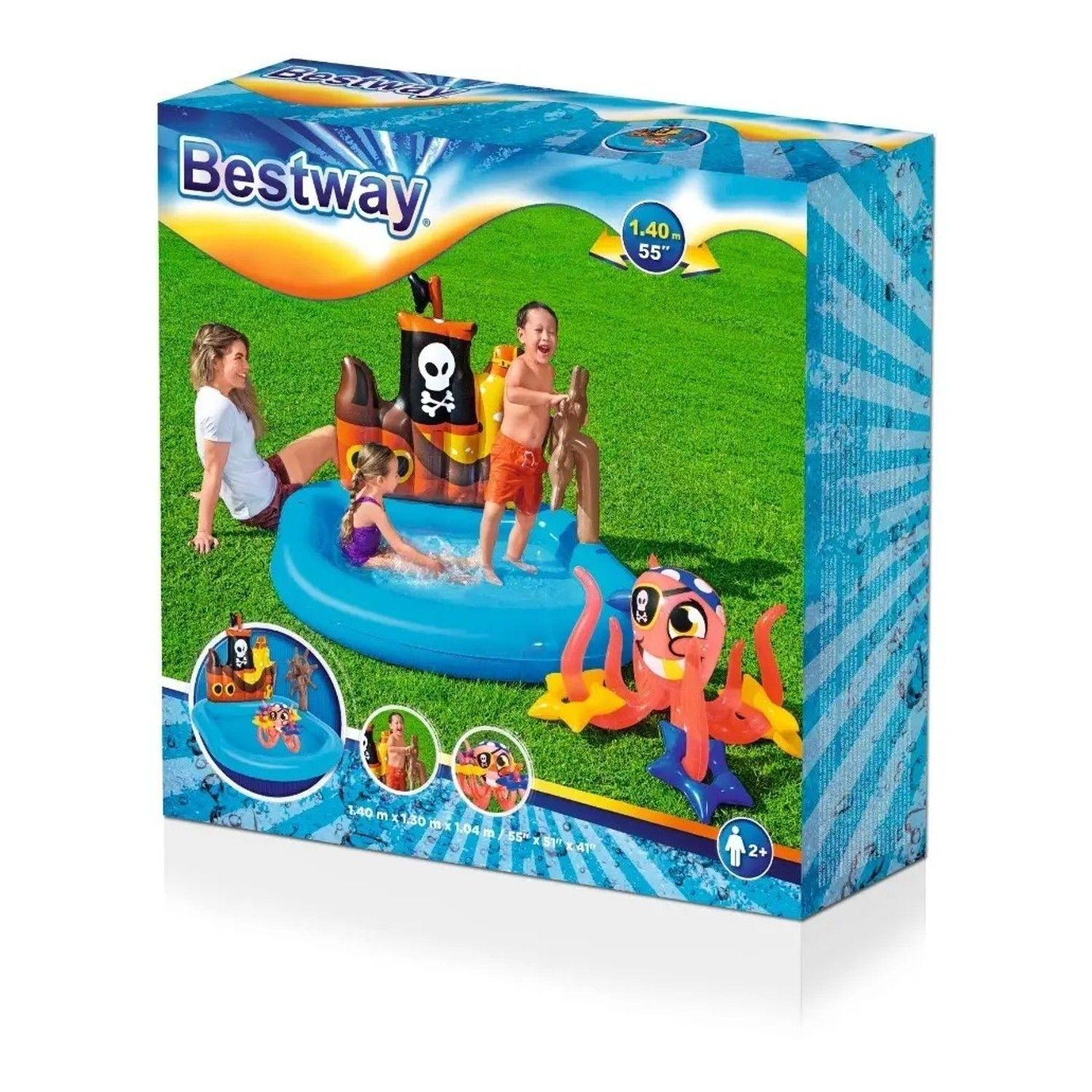 Piscina Inflable Juego Barco Pirata Remolcador Bestway 52211-5