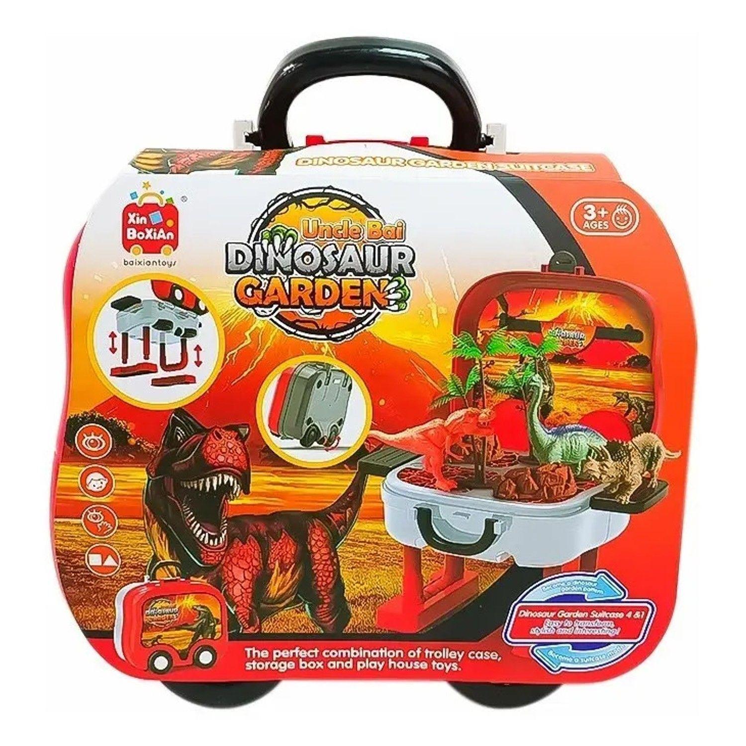 Maleta De Dinosaurios 15 Piezas Juguete Mochila Niños -4