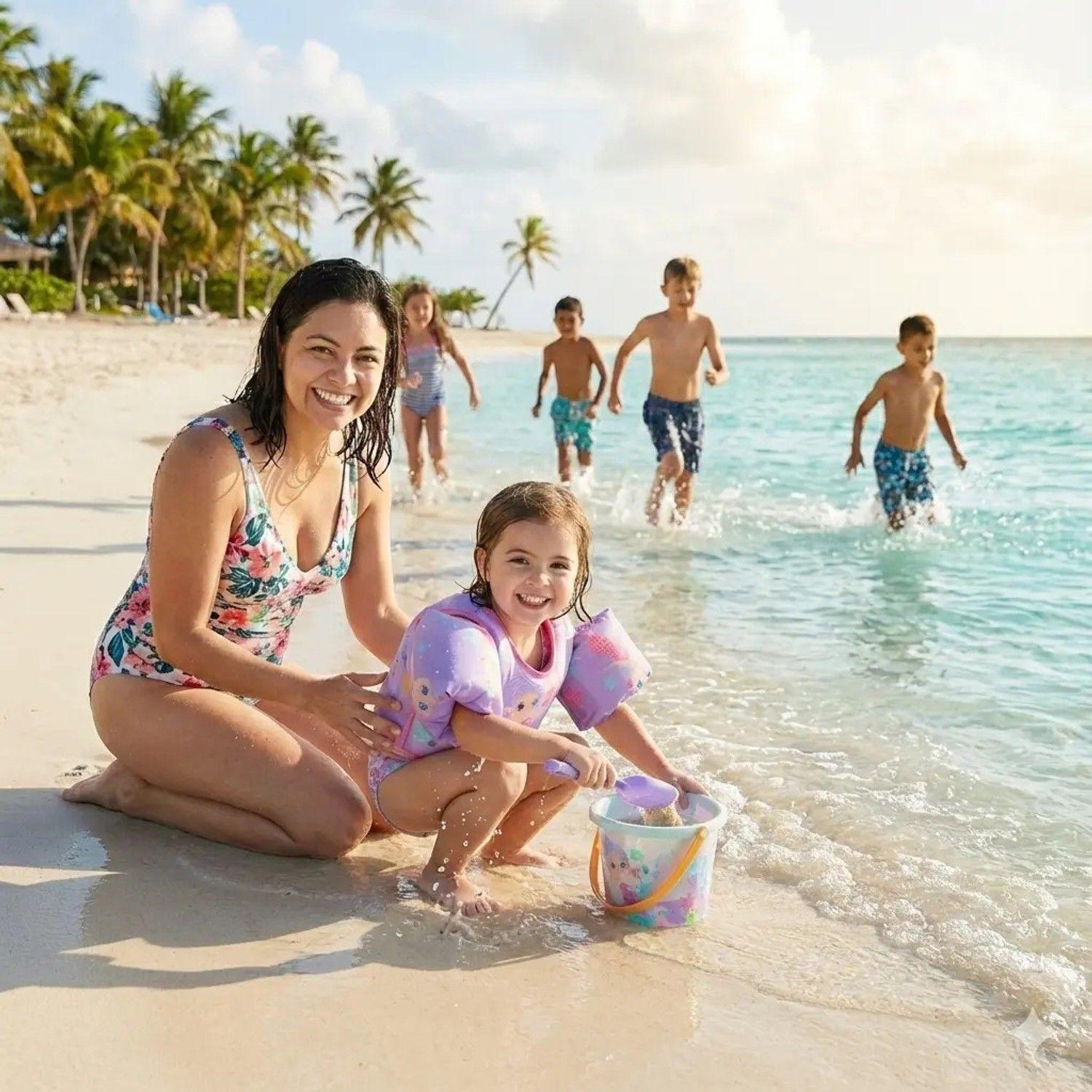Chaleco Flotador Sirenita Niñas 4 A 8 Años Piscina Verano-4