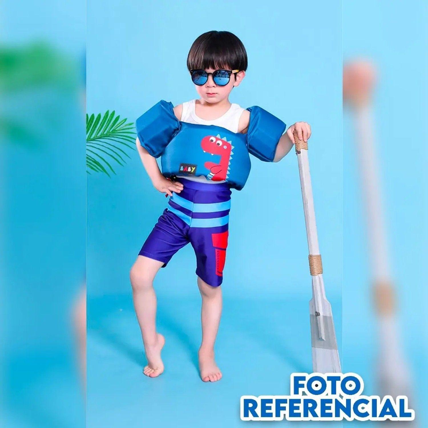 Flotador Con Alitas Niño Animales Marinos Chaleco 2 A 6 Años-1